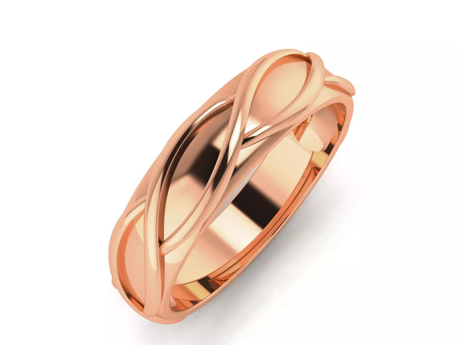 Band Ring 3D print model_0