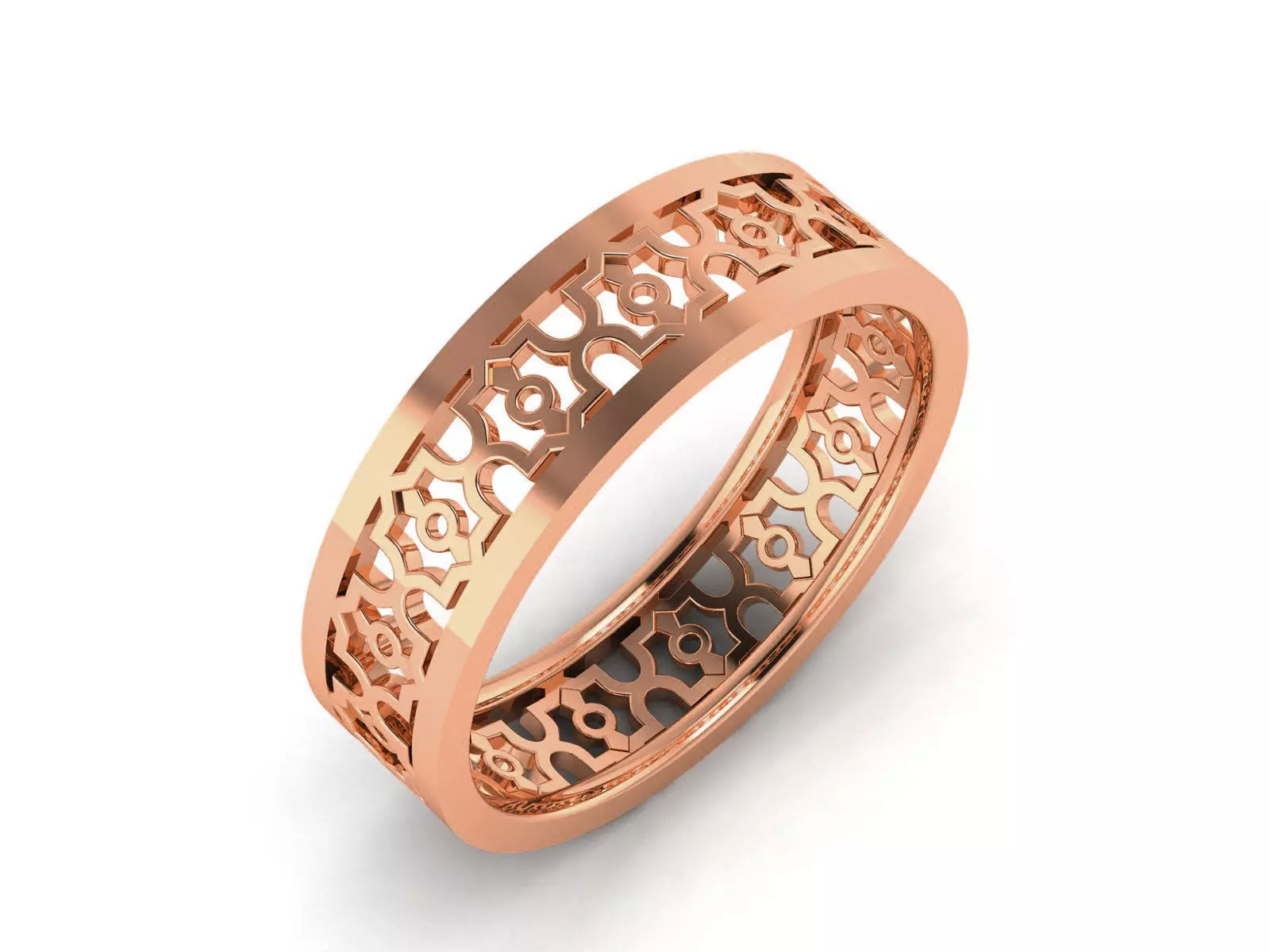 Band Ring 3D print model_0