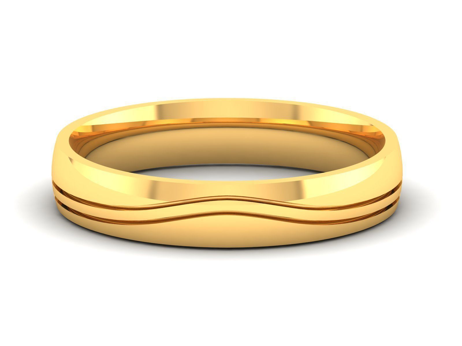 Band Ring 3D print model_5