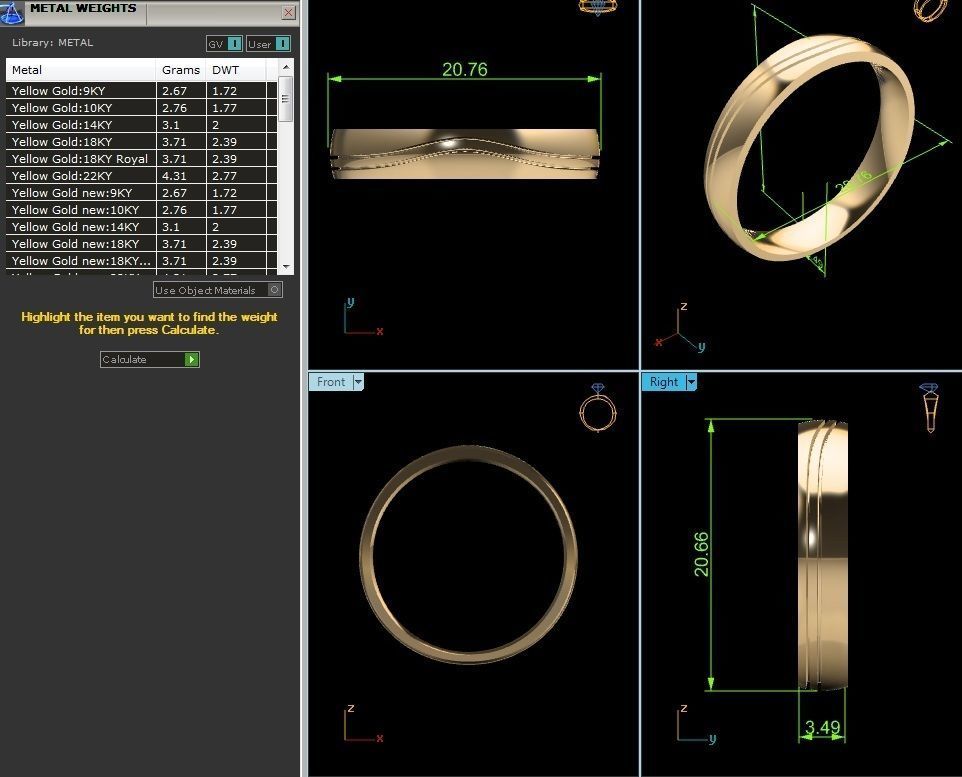 Band Ring 3D print model_2