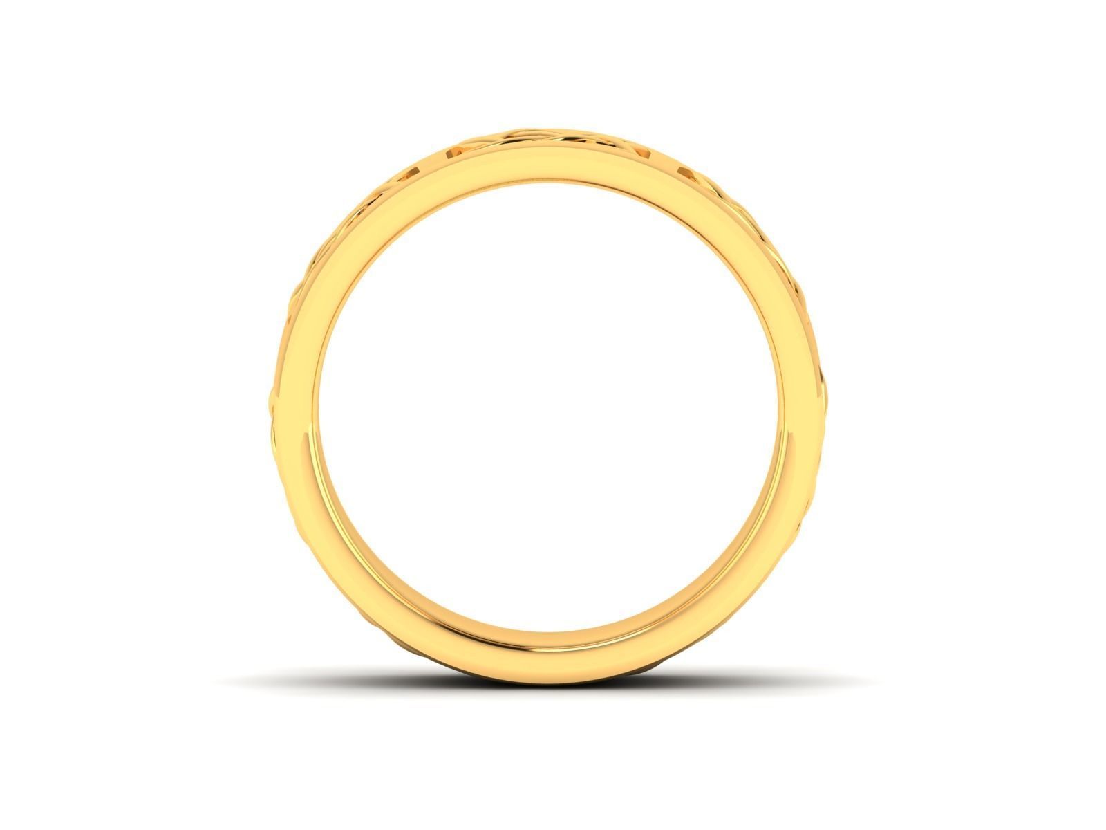 Band Ring 3D print model_4