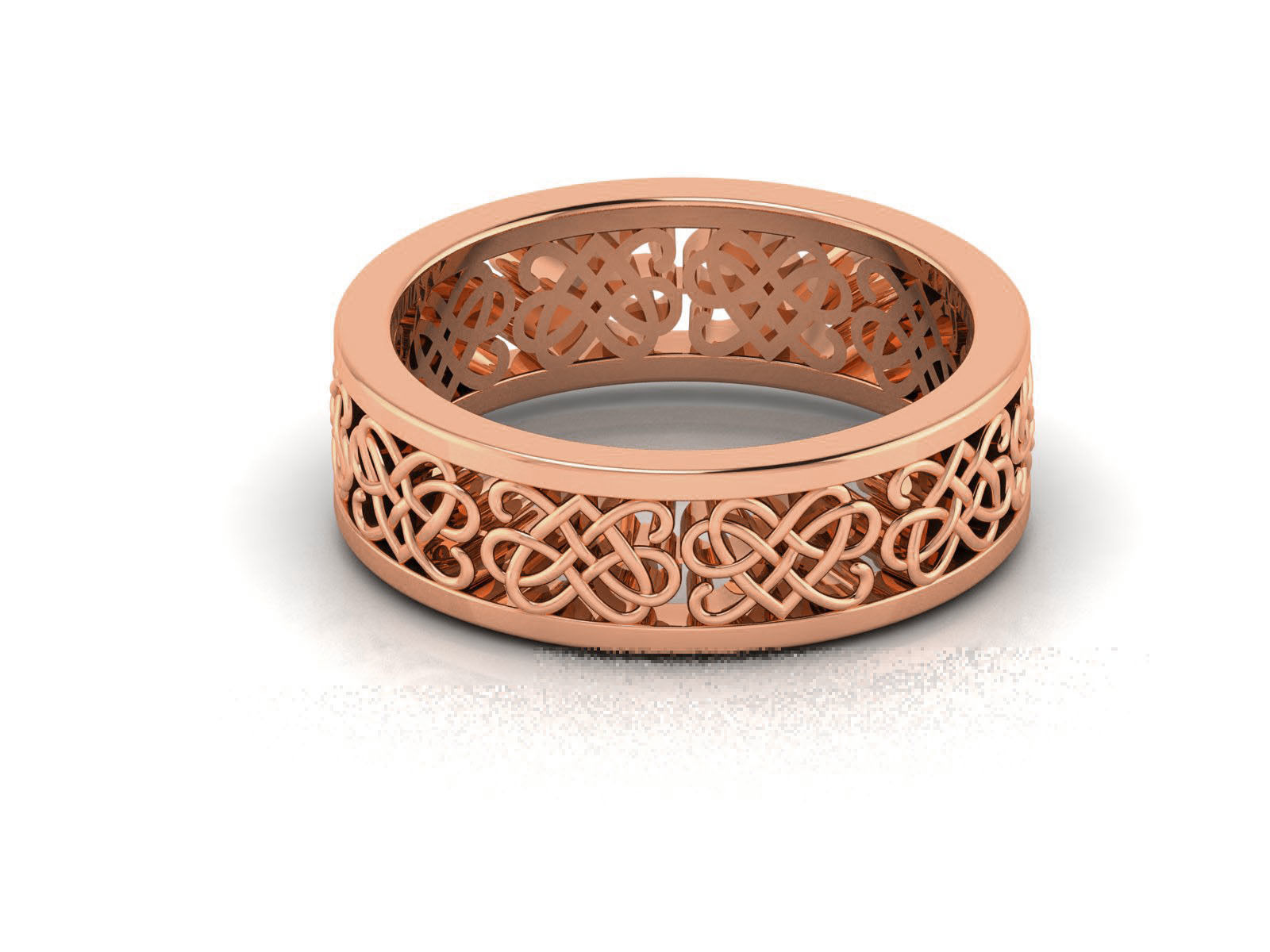 Band Ring 3D print model_1