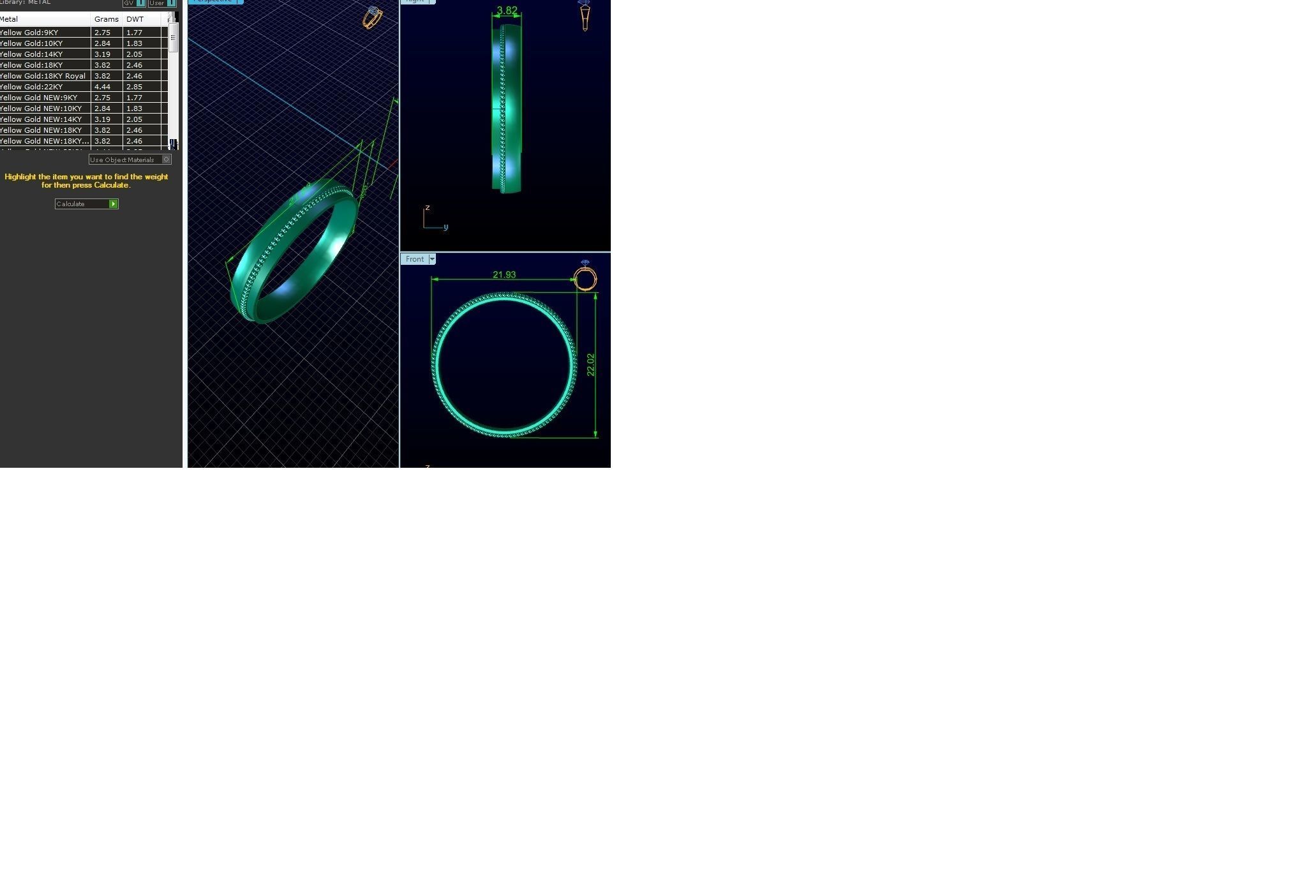 Band Ring 3D print model_5