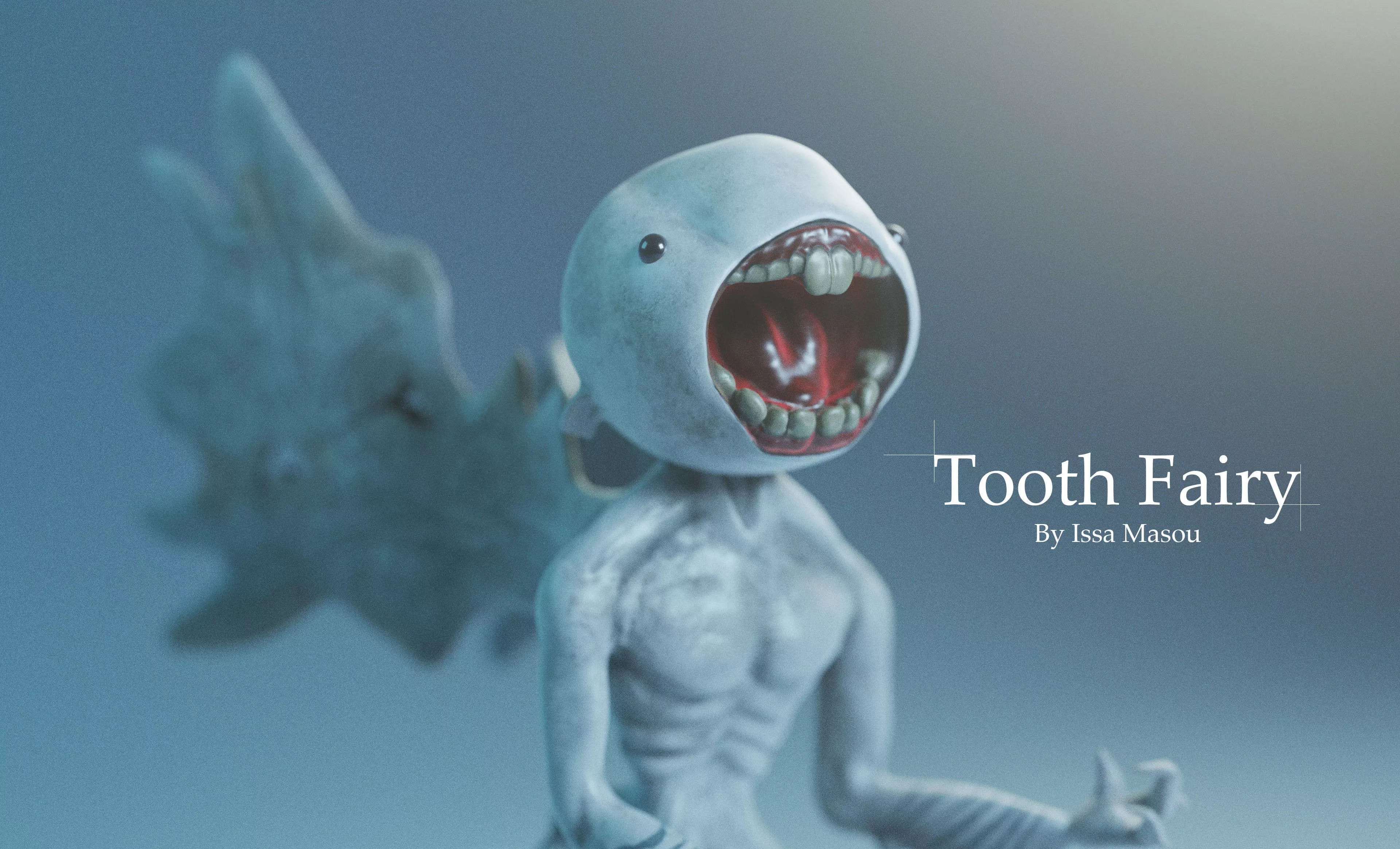 Tooth Fairy Low-poly 3D model_0