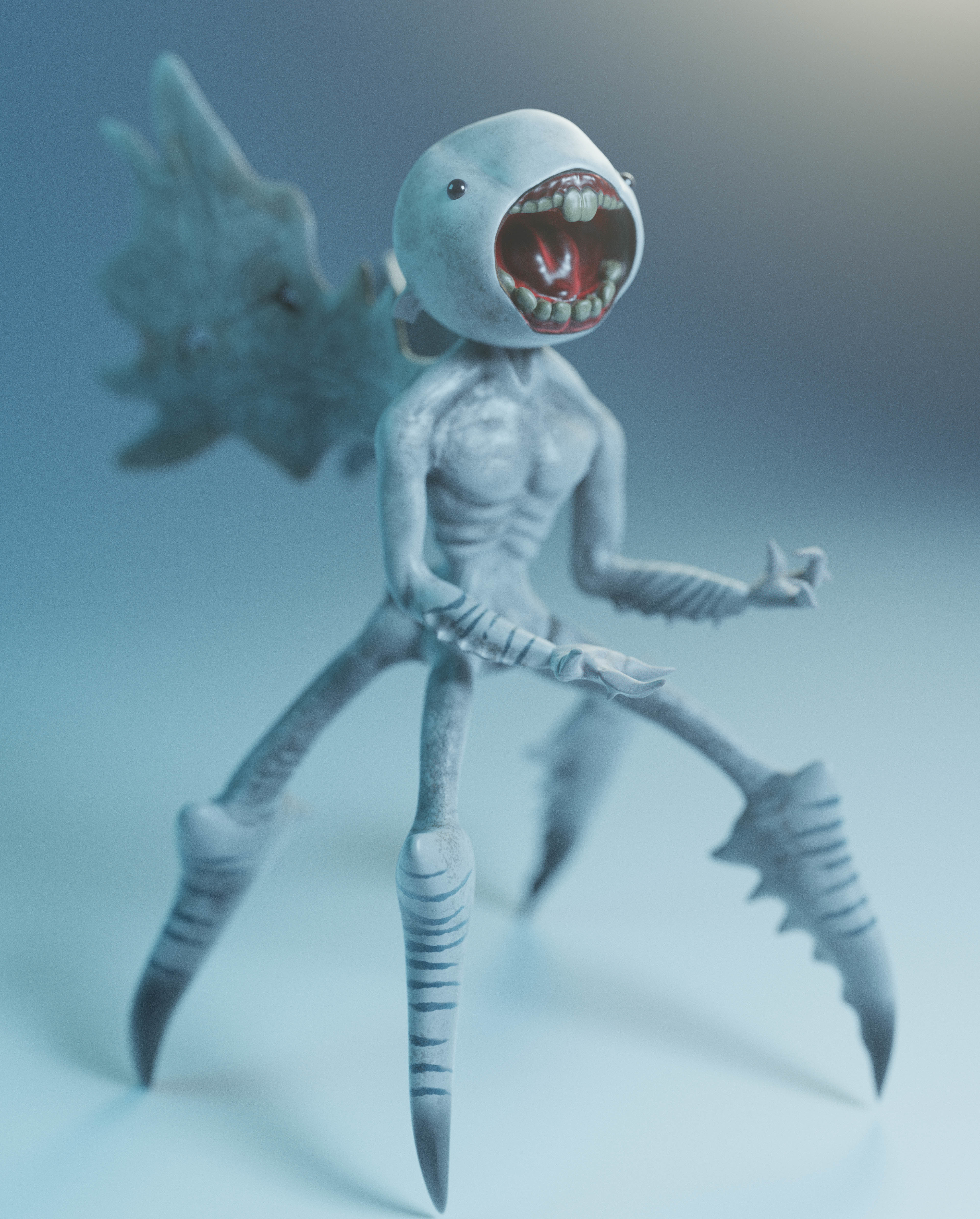 Tooth Fairy Low-poly 3D model_1