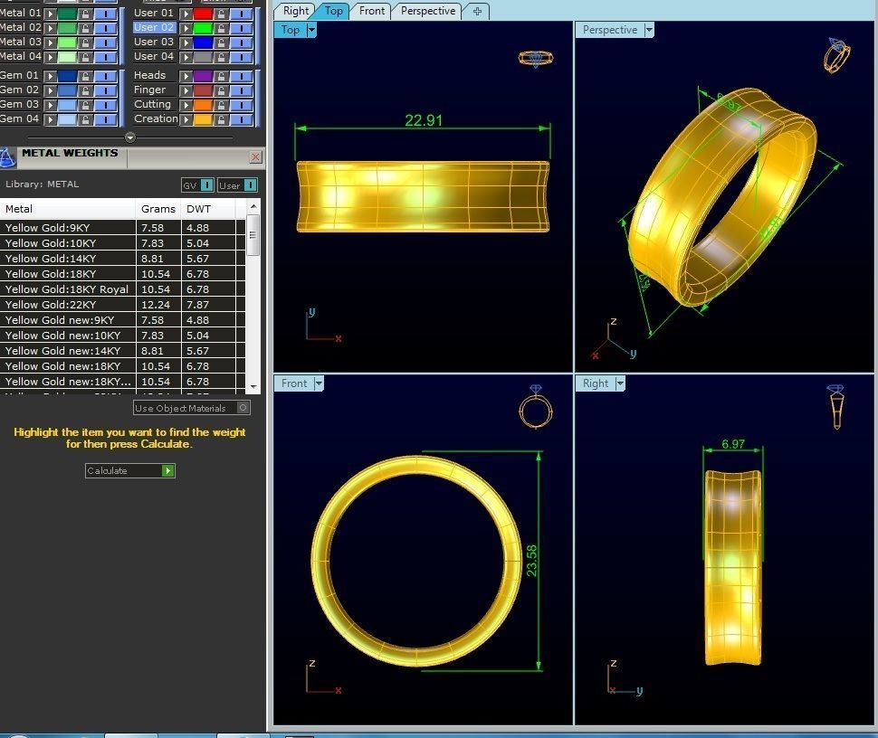 Band Ring 3D print model_3