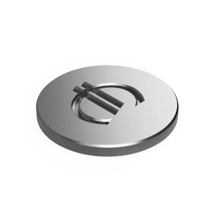 shopping cart coin 3D print model_0