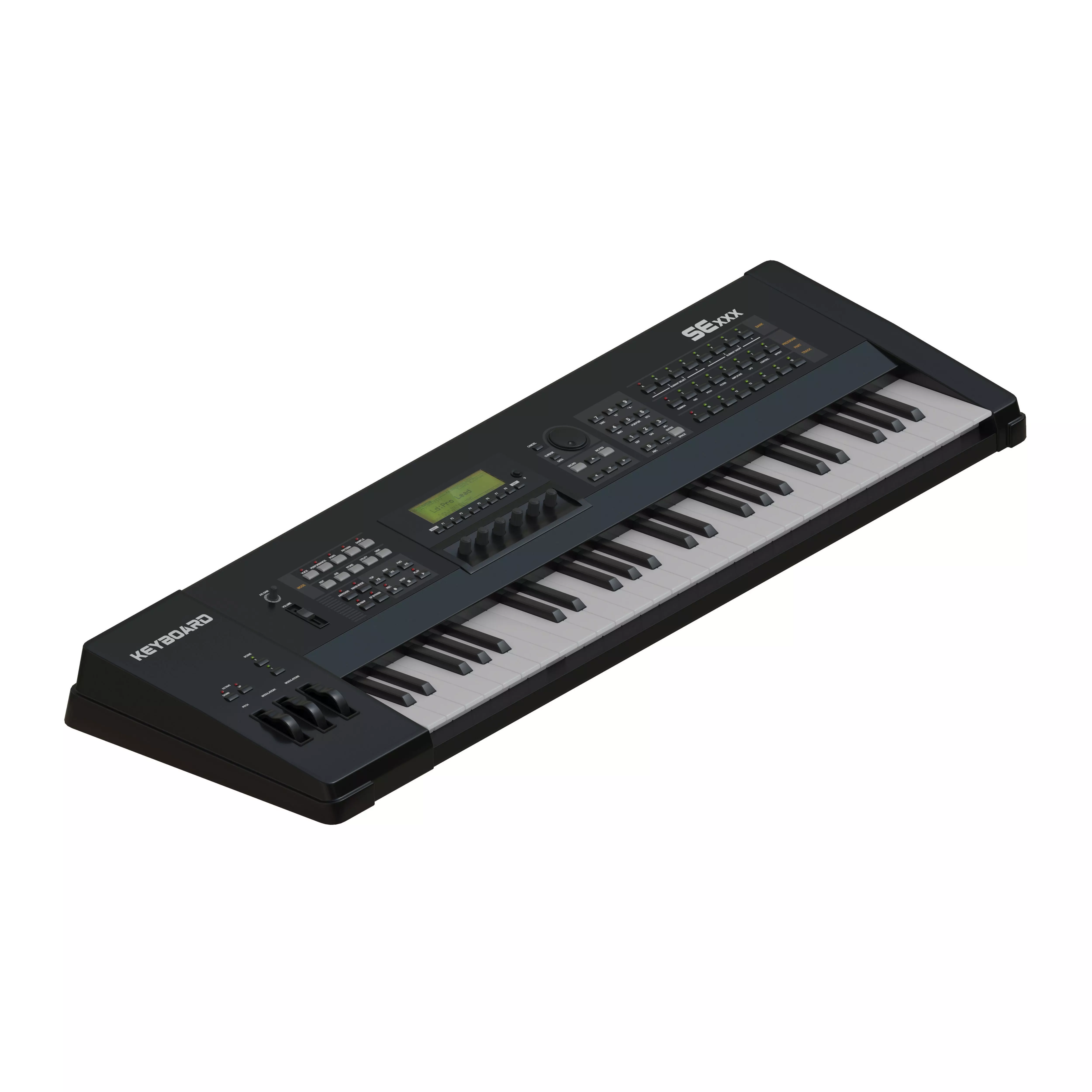 Keyboard yamaha xylo synthesizer 3D model_0