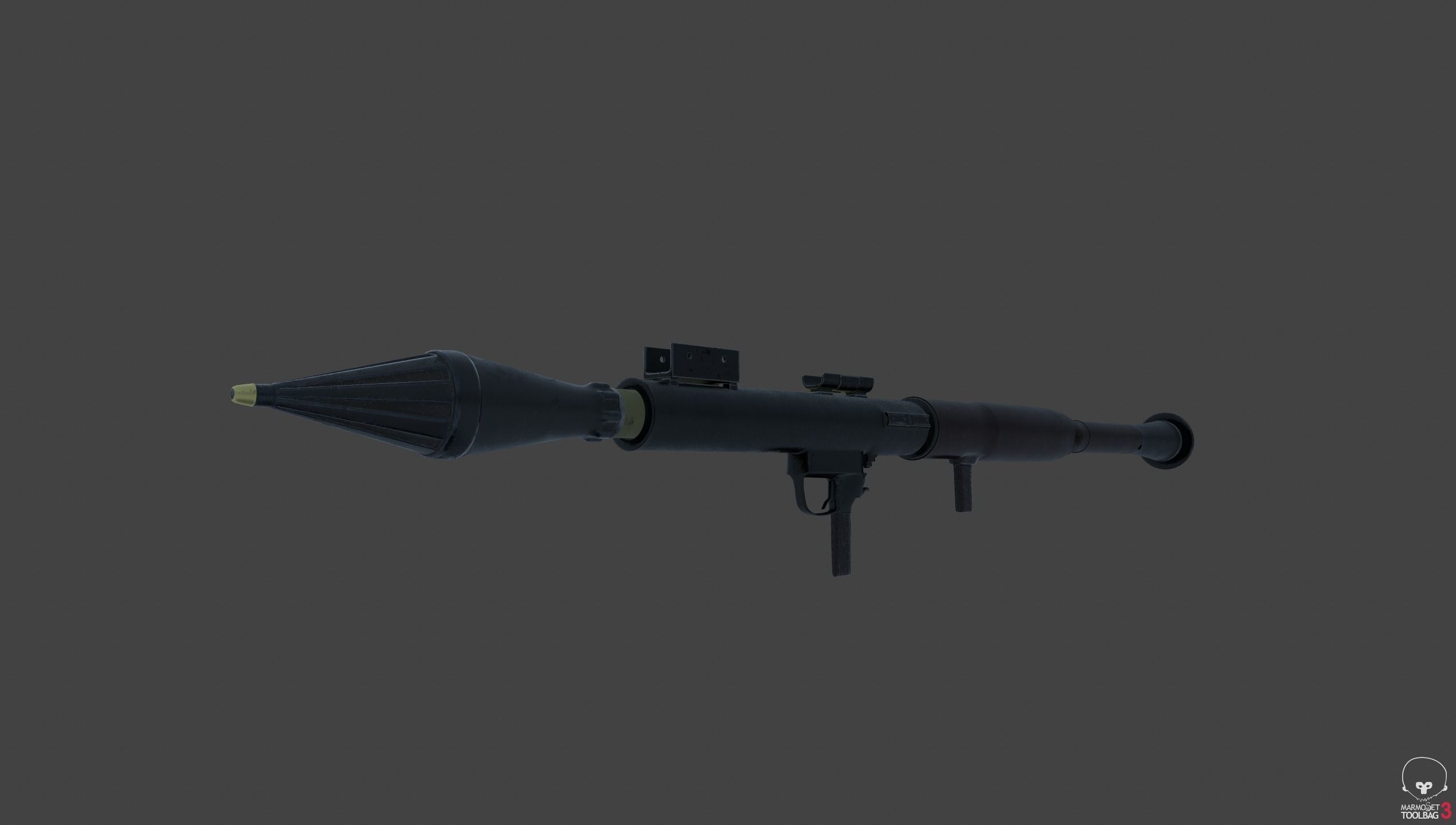 RPG Rocket Launcher High Detail 3D model_7