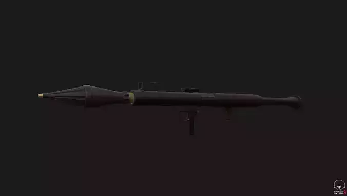 RPG Rocket Launcher High Detail 3D model