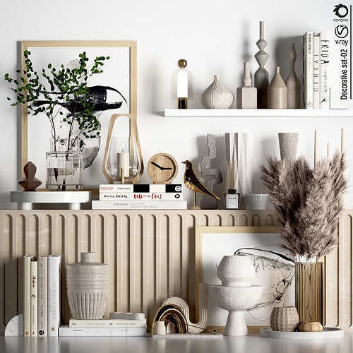 Decorative Set 02 3D model | CGTrader