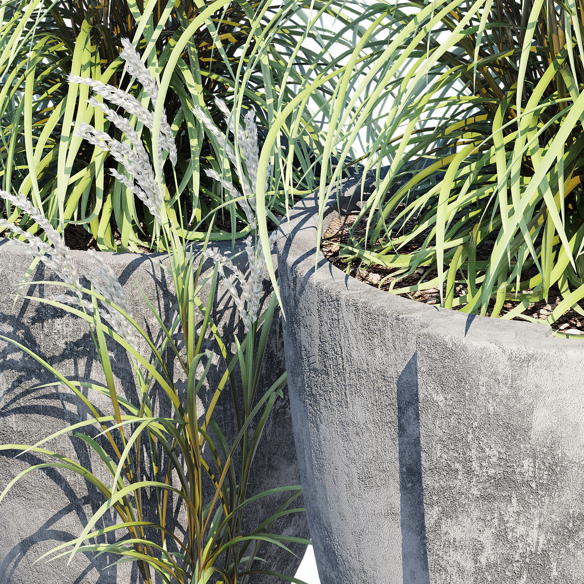 Concept cast stone 3D model_5