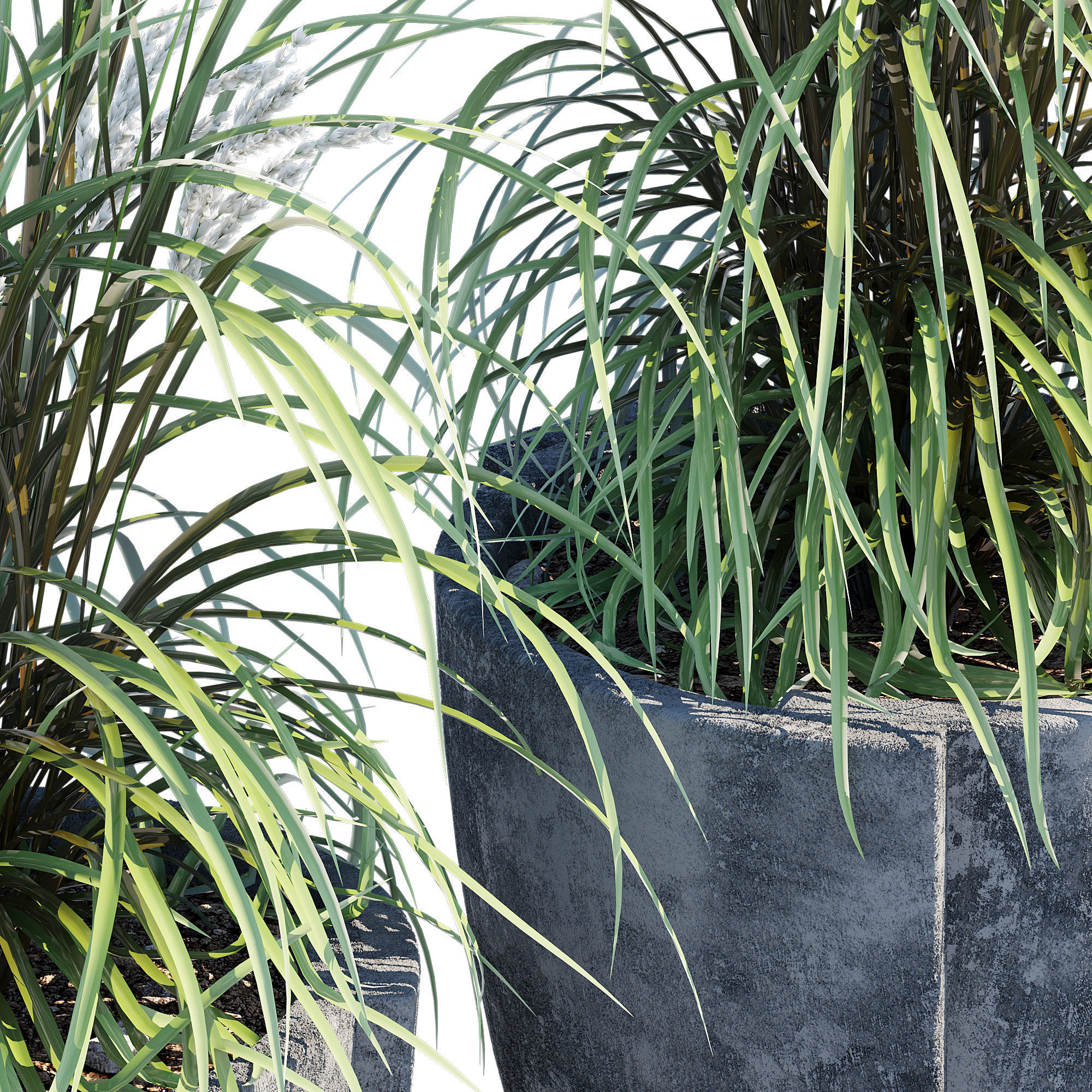 Concept cast stone 3D model_4