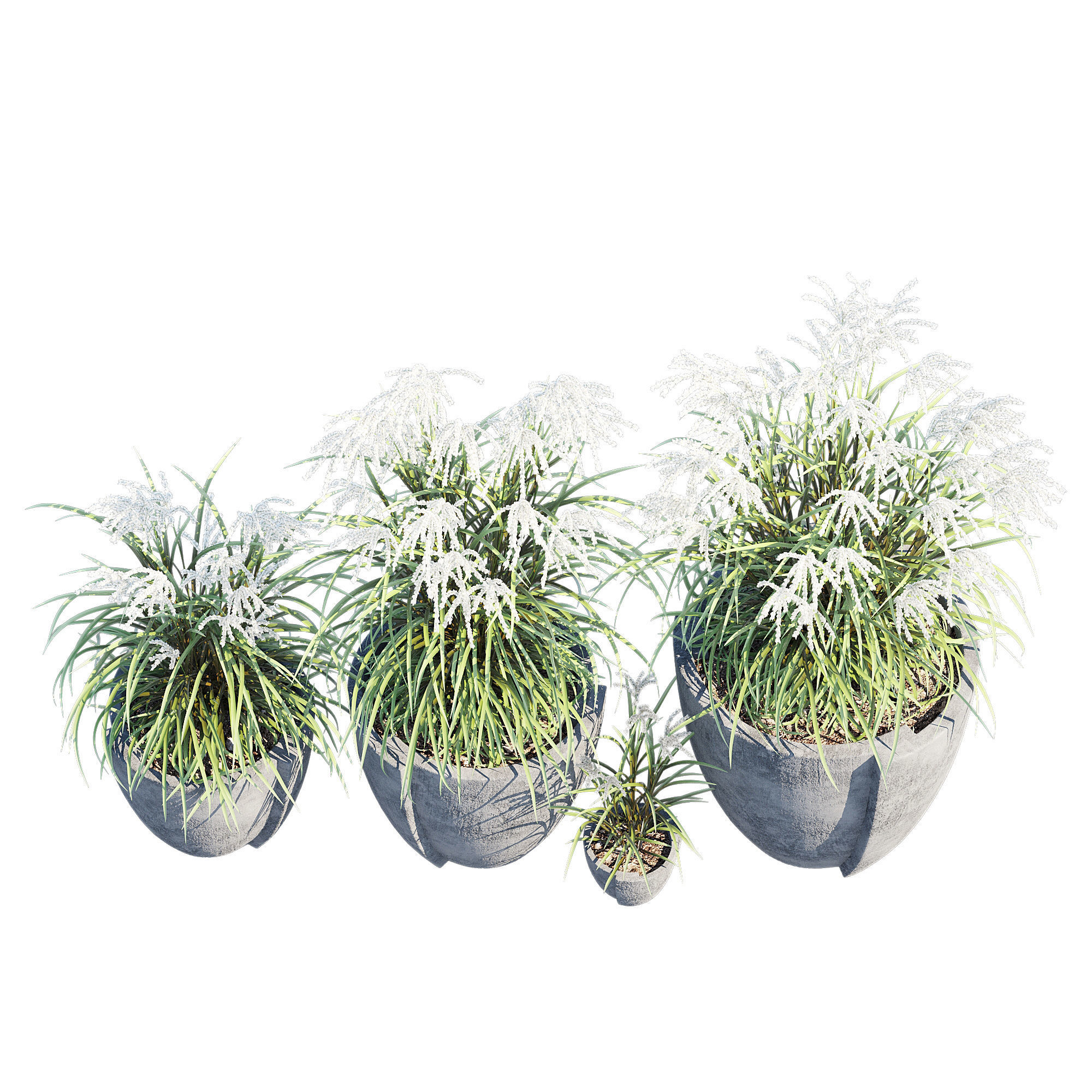 Concept cast stone 3D model_3