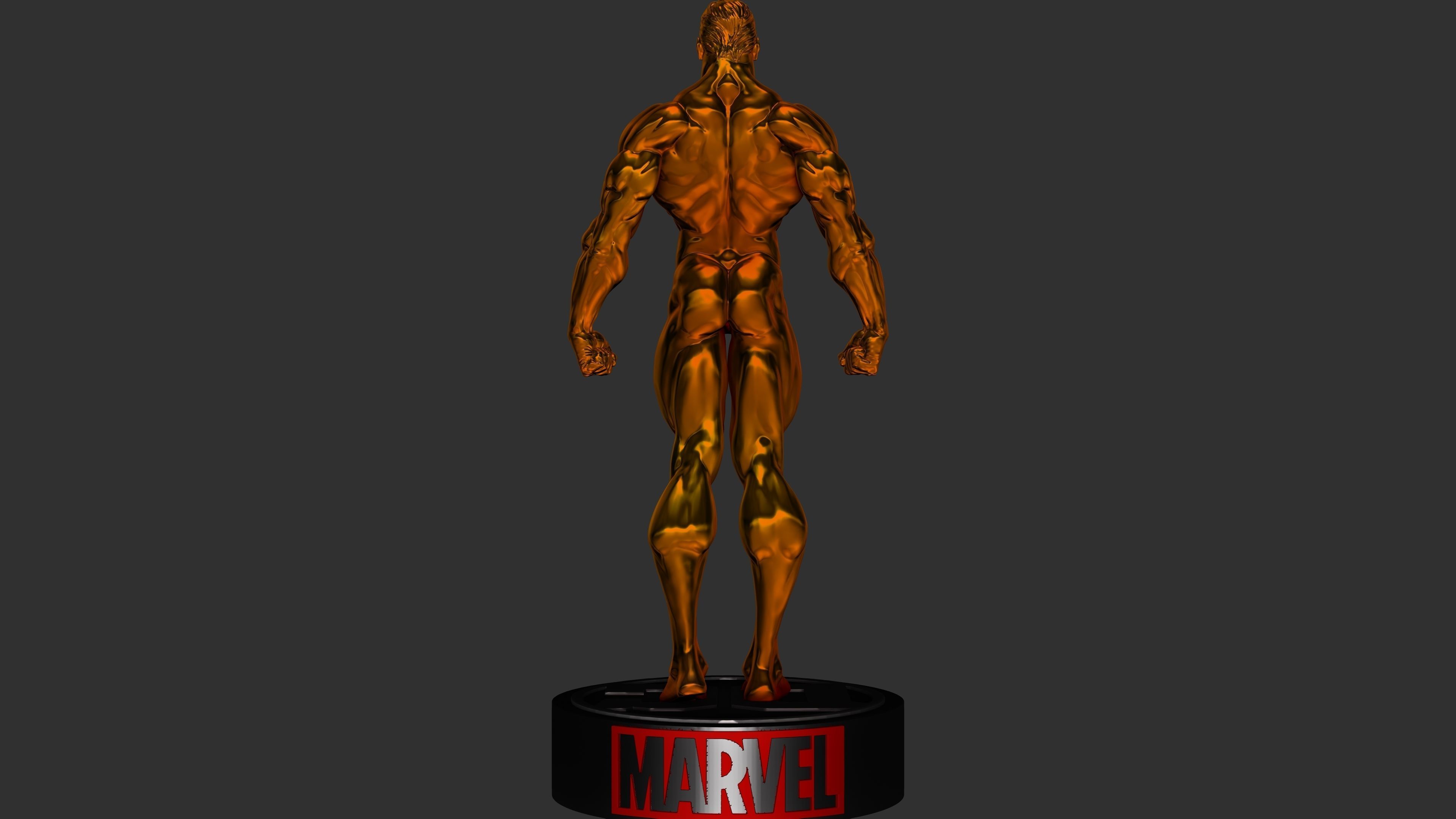 Superman Golden Herald 3D print model_5