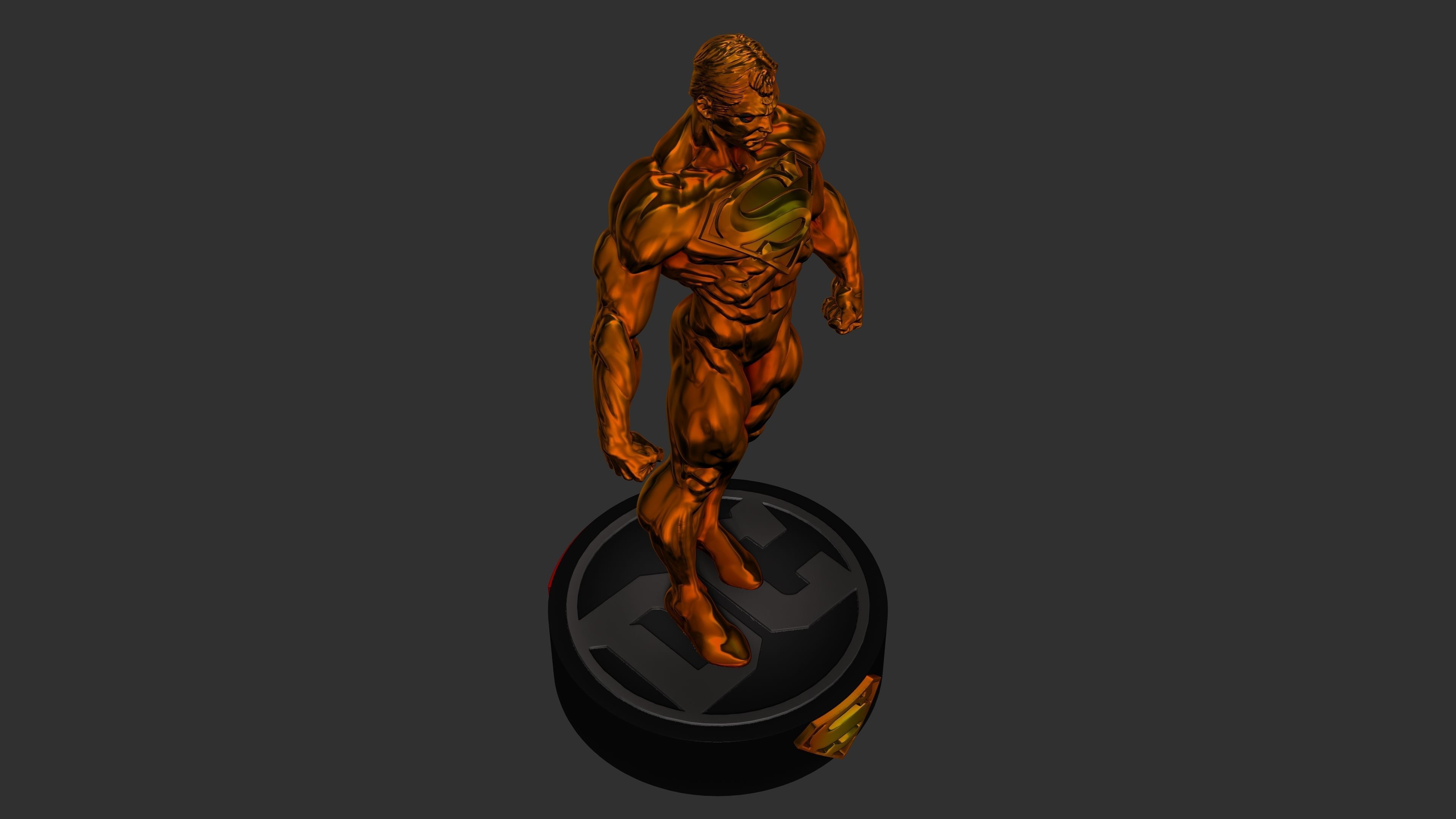 Superman Golden Herald 3D print model_8