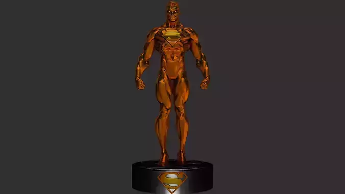 Superman Golden Herald 3D print model
