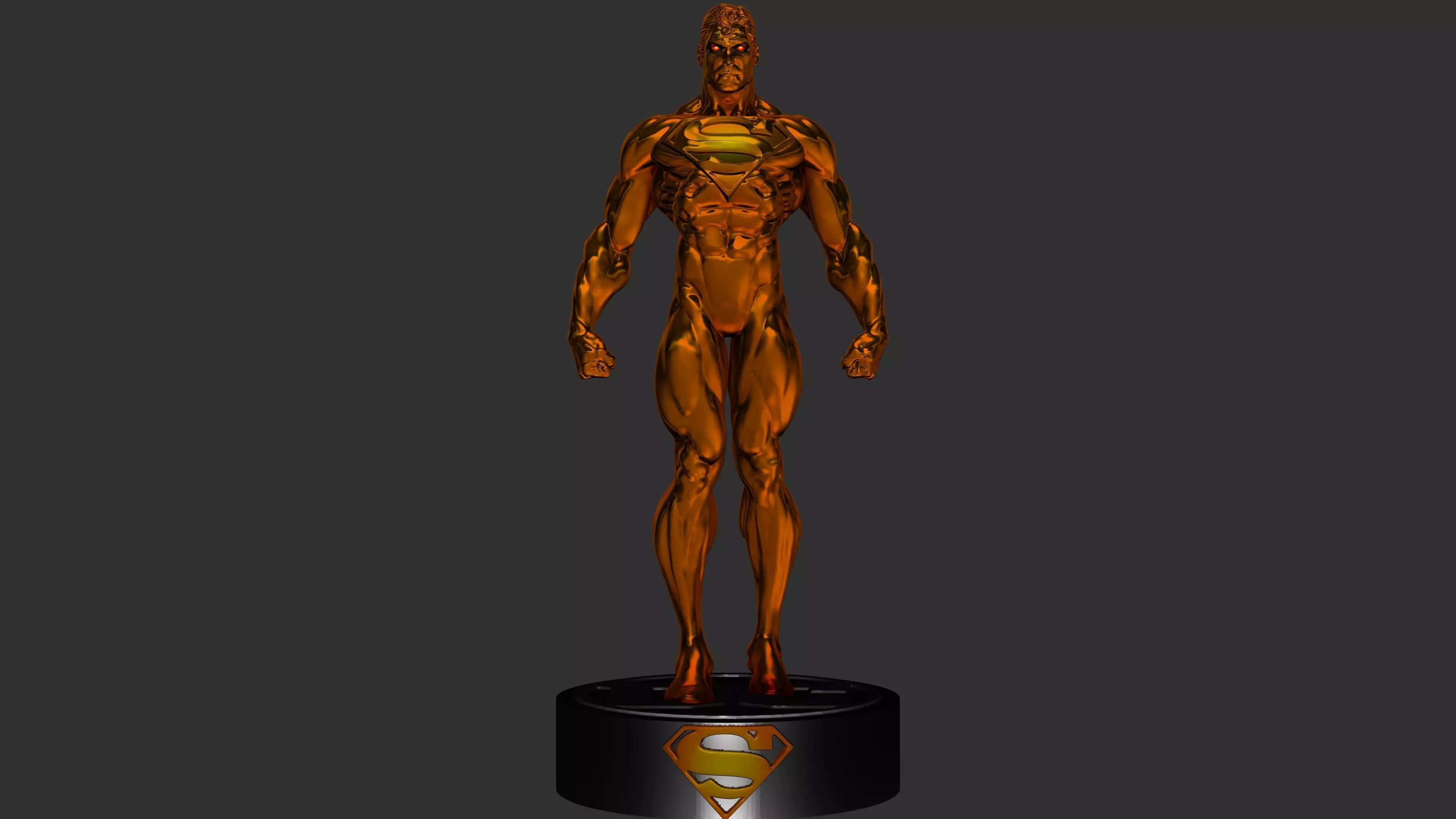 Superman Golden Herald 3D print model_0
