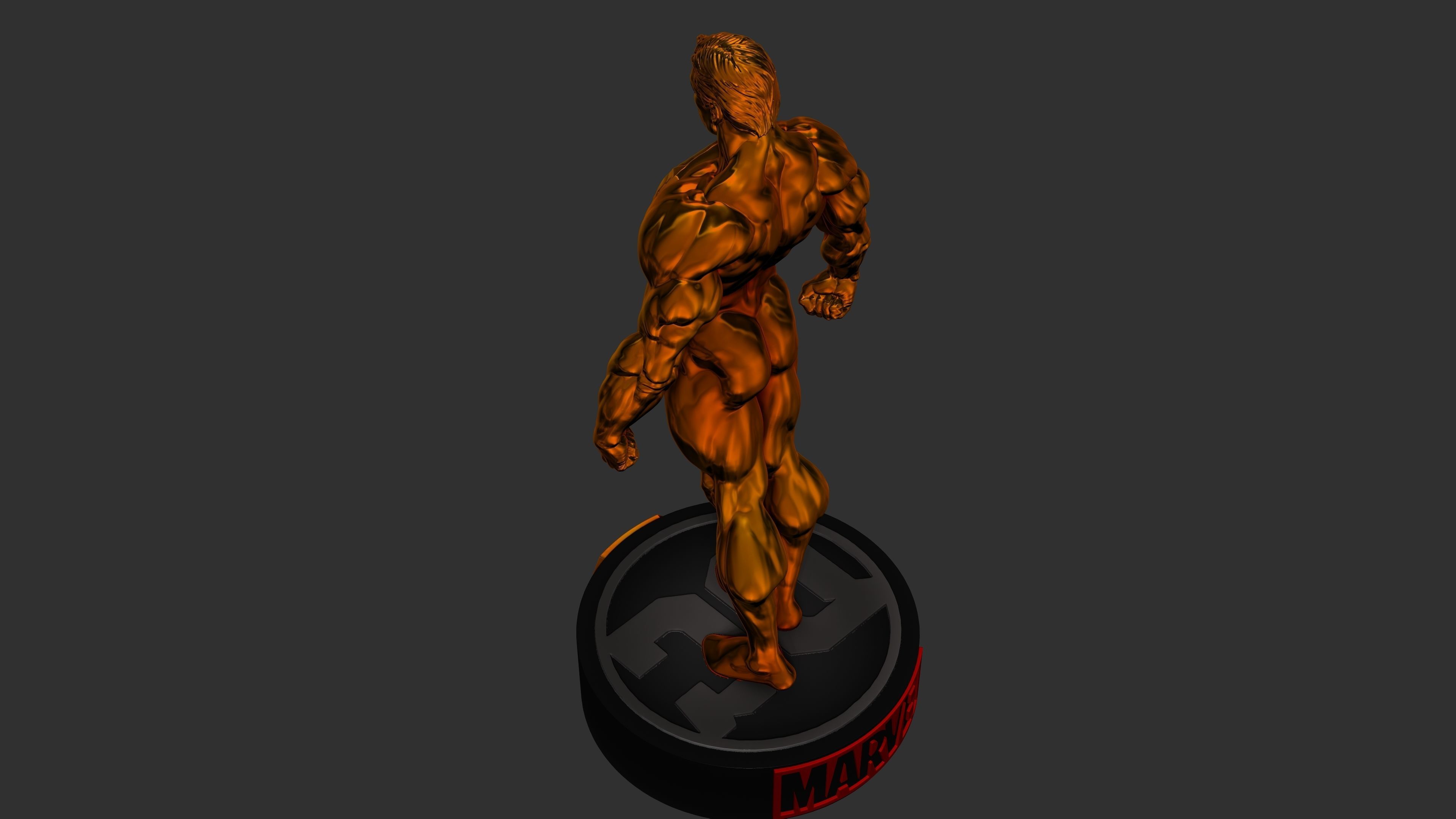 Superman Golden Herald 3D print model_9