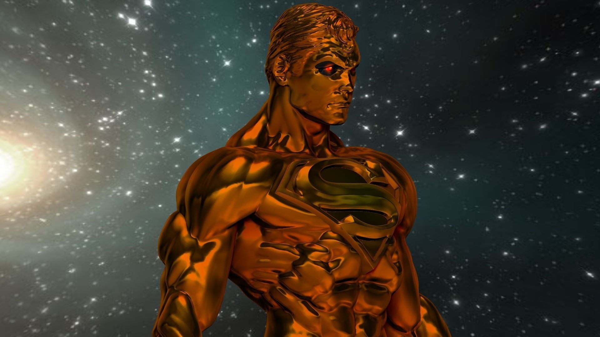 Superman Golden Herald 3D print model_2