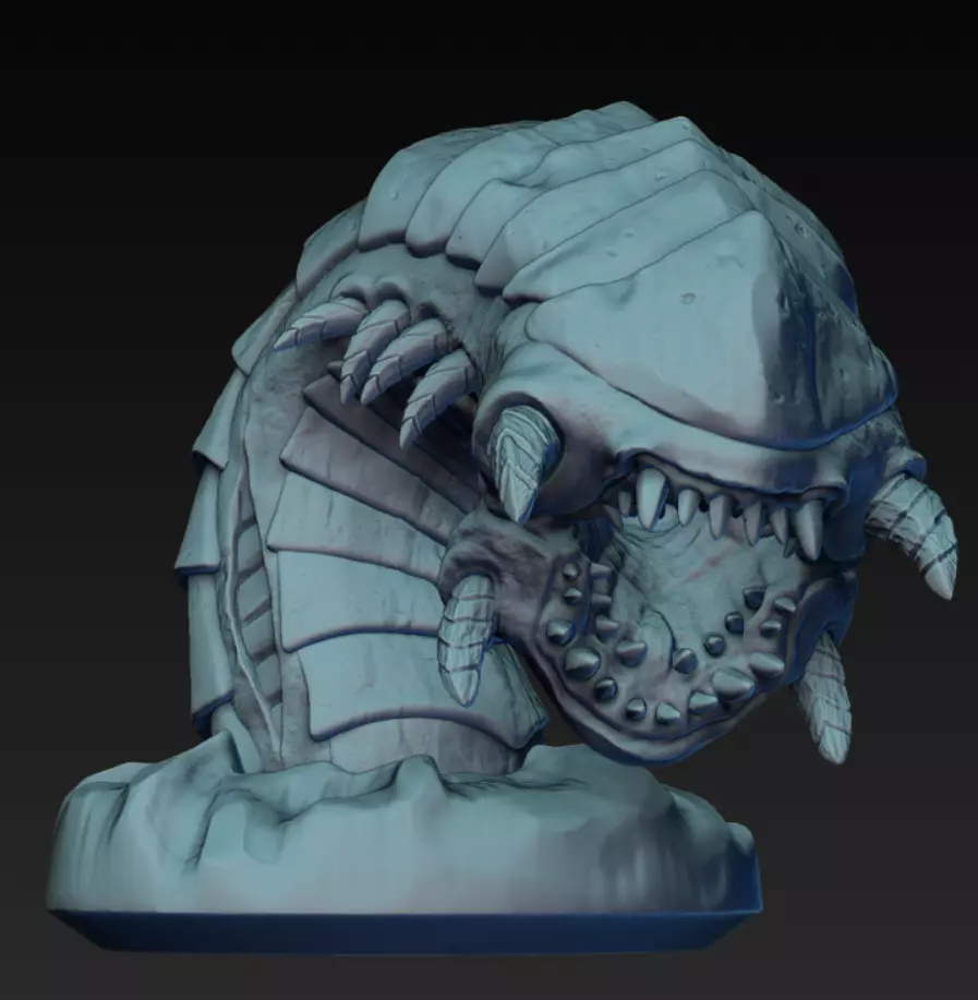 Sandworm Miniature 3D print model_0