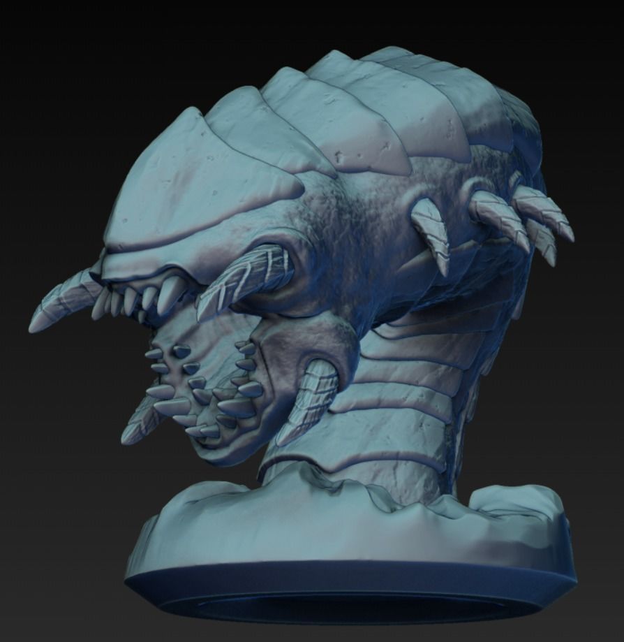 Sandworm Miniature 3D print model_1