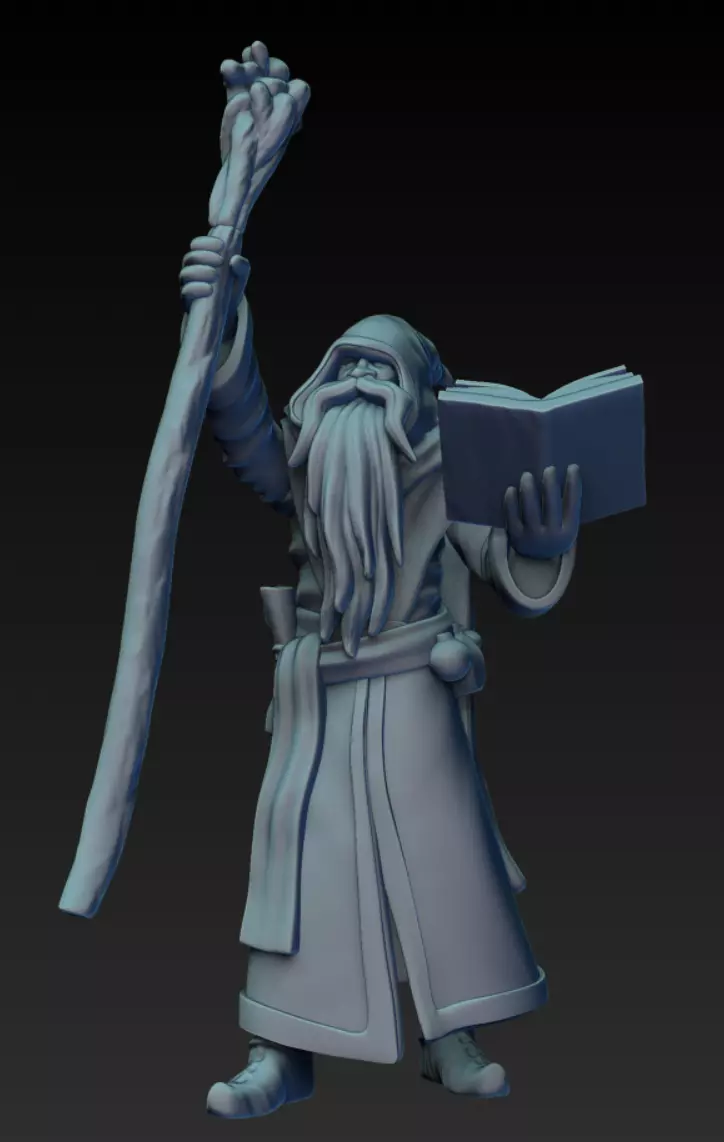 Wizard Miniature 3D print model