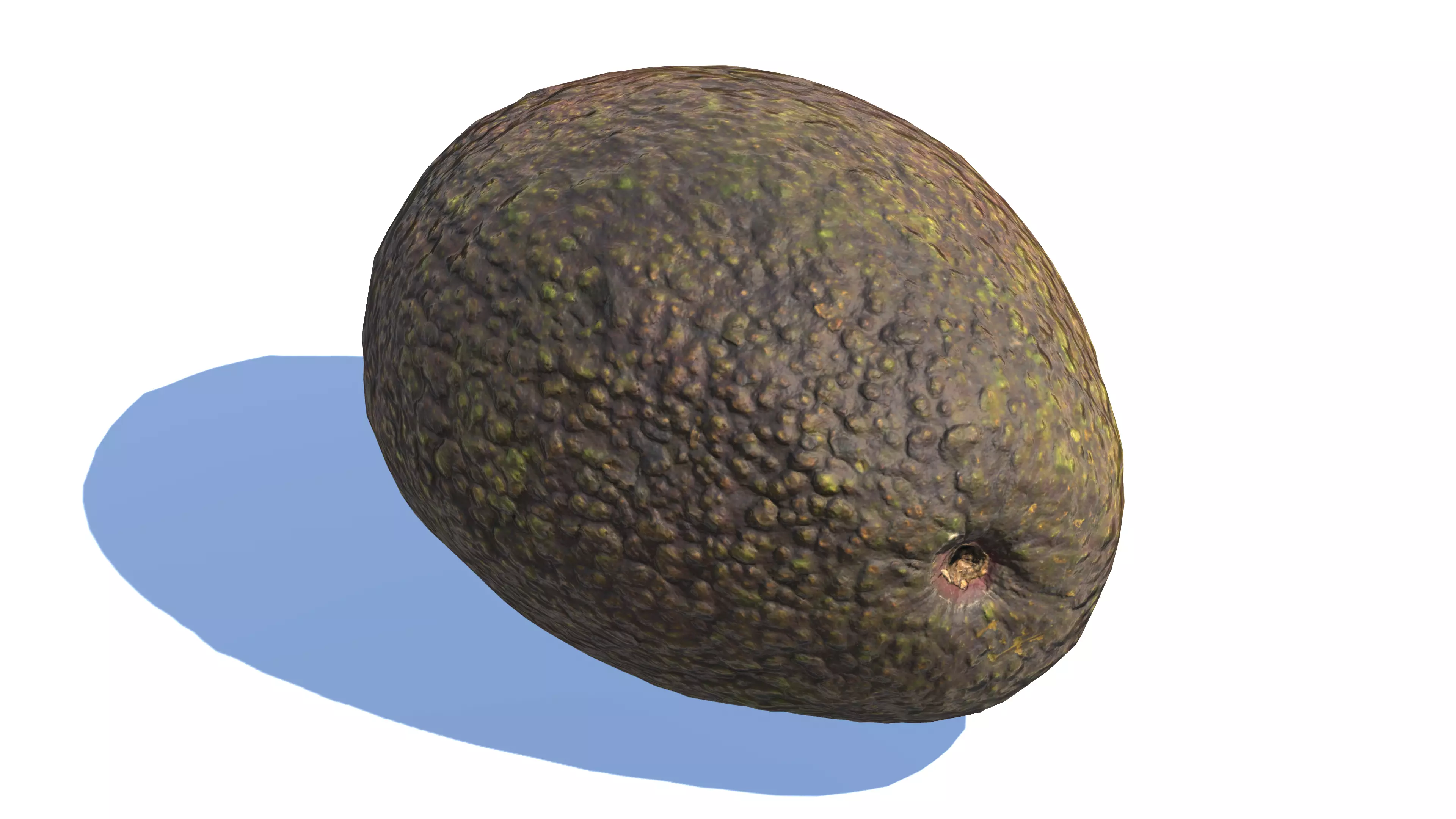 Avocado photogrammetry scan Low-poly 3D model_0