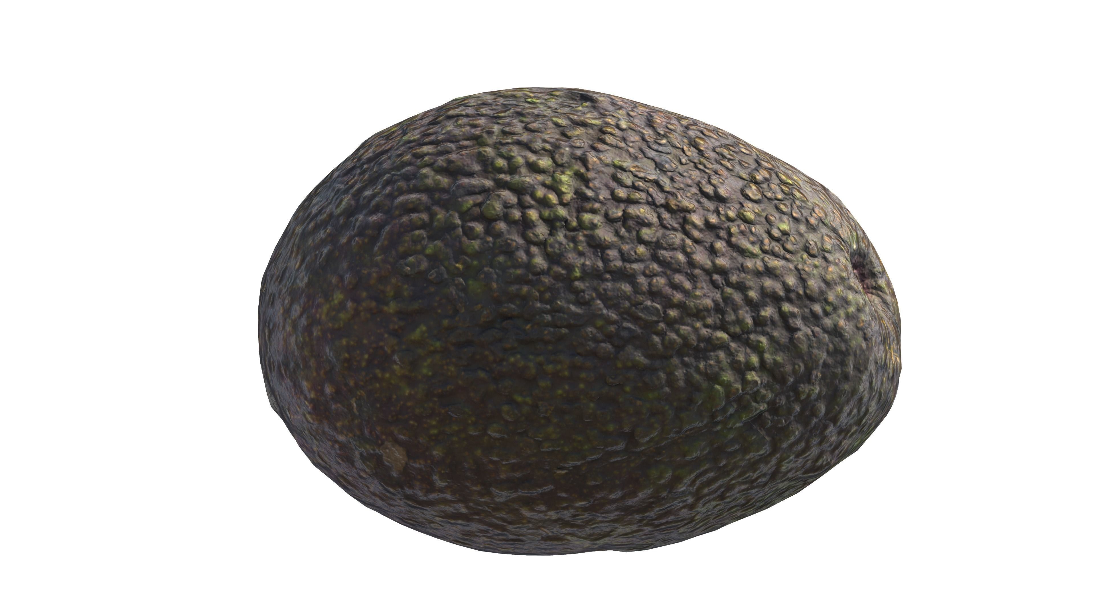 Avocado photogrammetry scan Low-poly 3D model_3