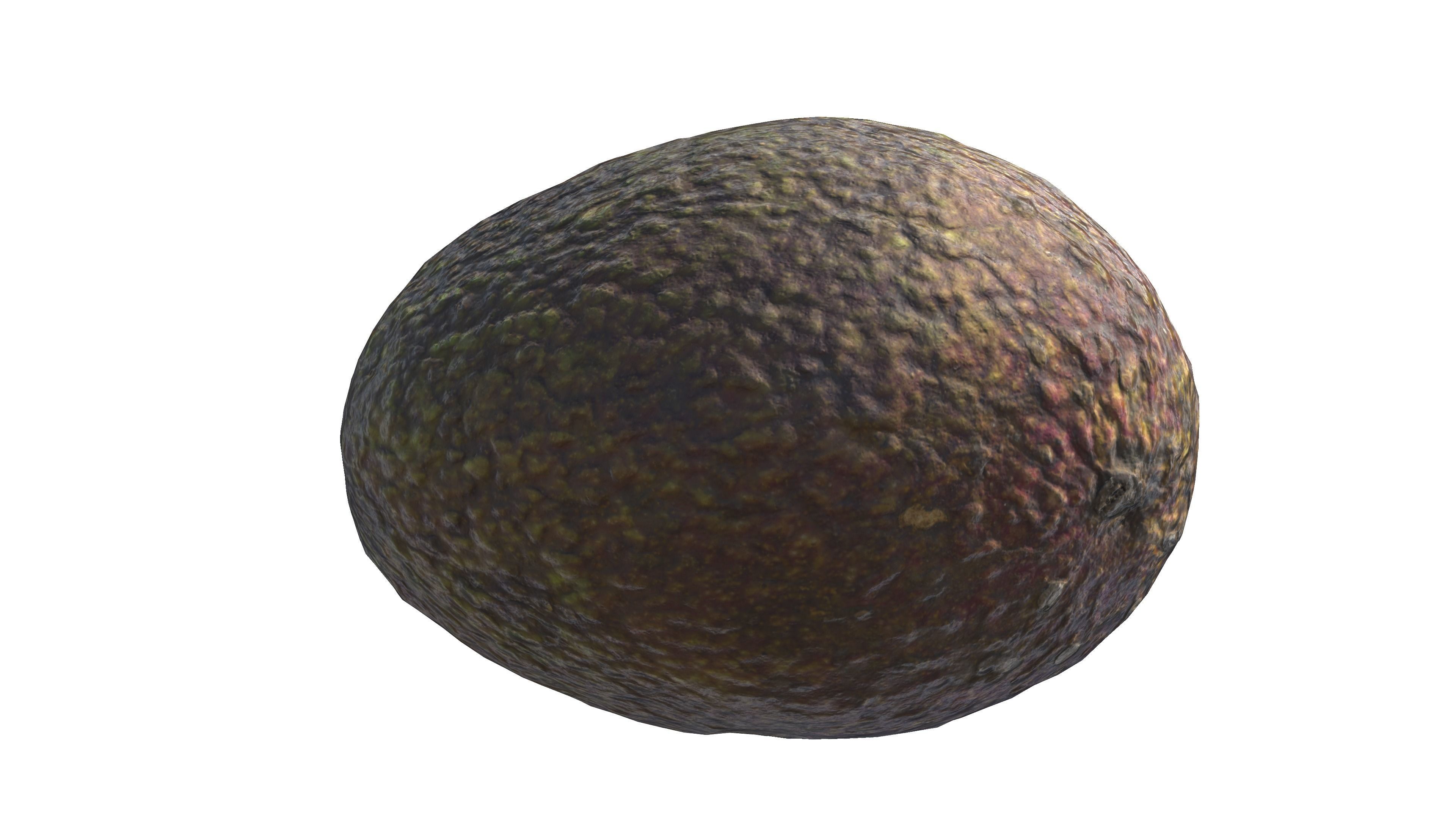 Avocado photogrammetry scan Low-poly 3D model_4