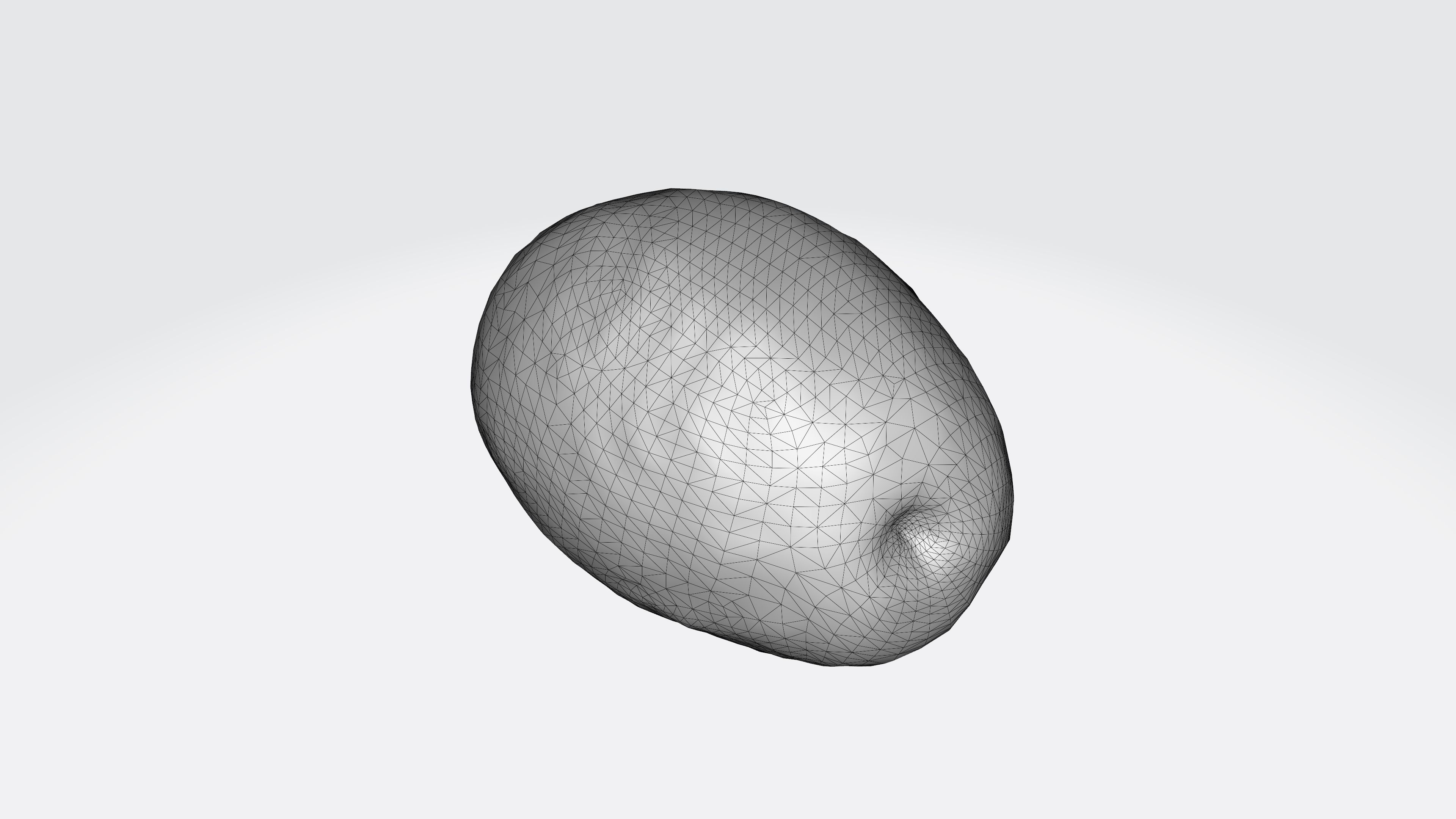 Avocado photogrammetry scan Low-poly 3D model_2