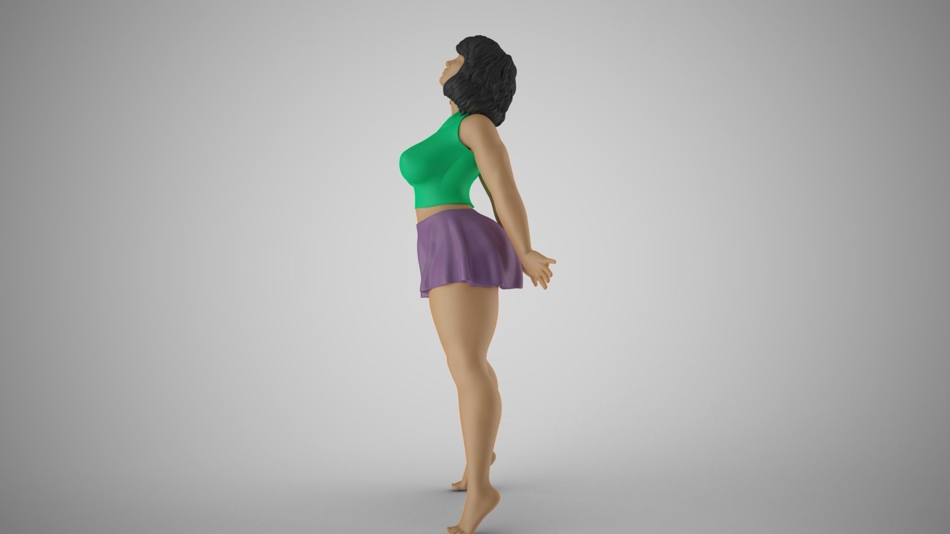 Girl Rises to Sin 3D print model_9