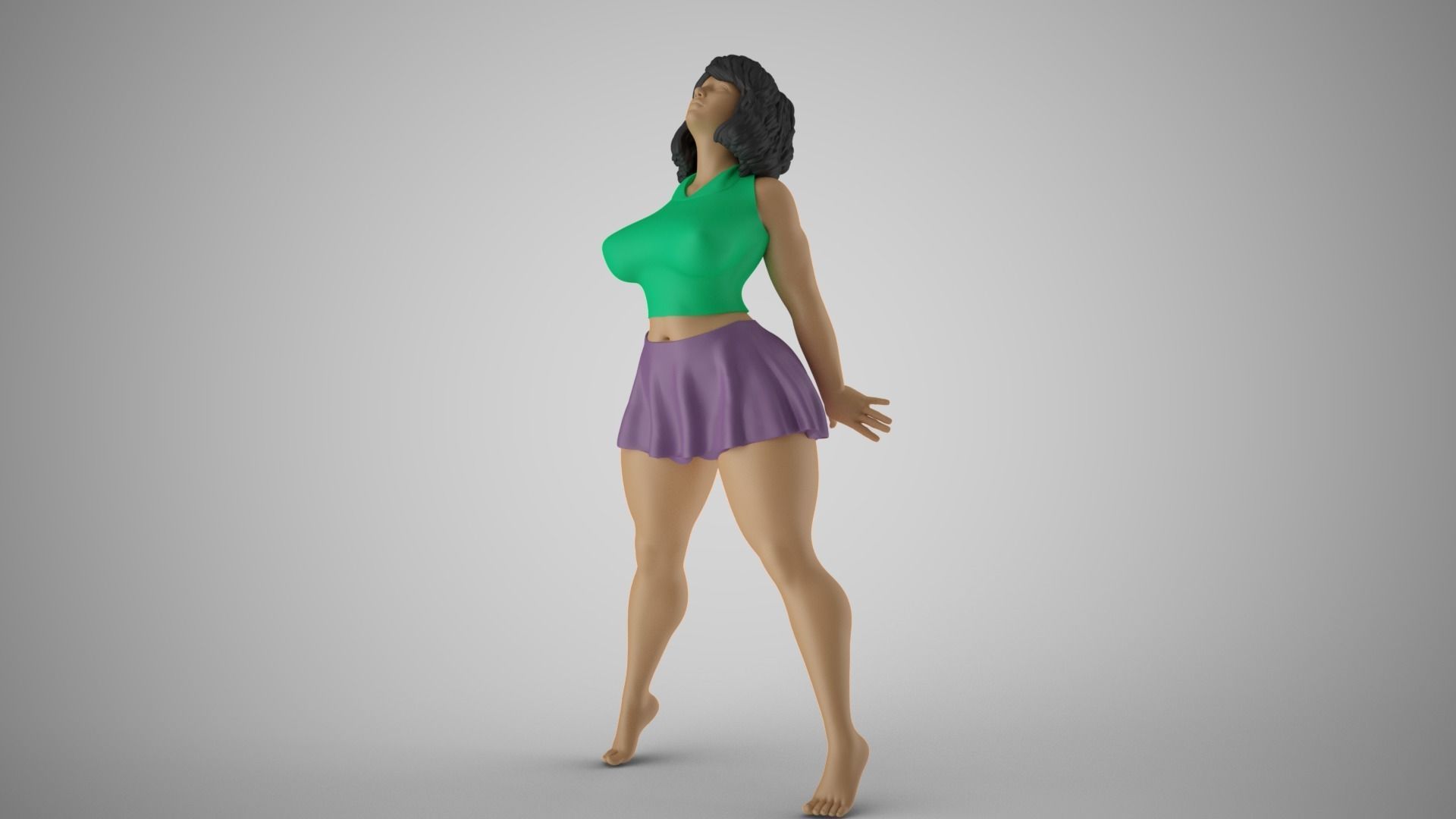 Girl Rises to Sin 3D print model_10