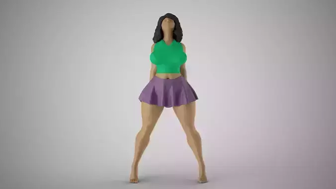 Girl Rises to Sin 3D print model