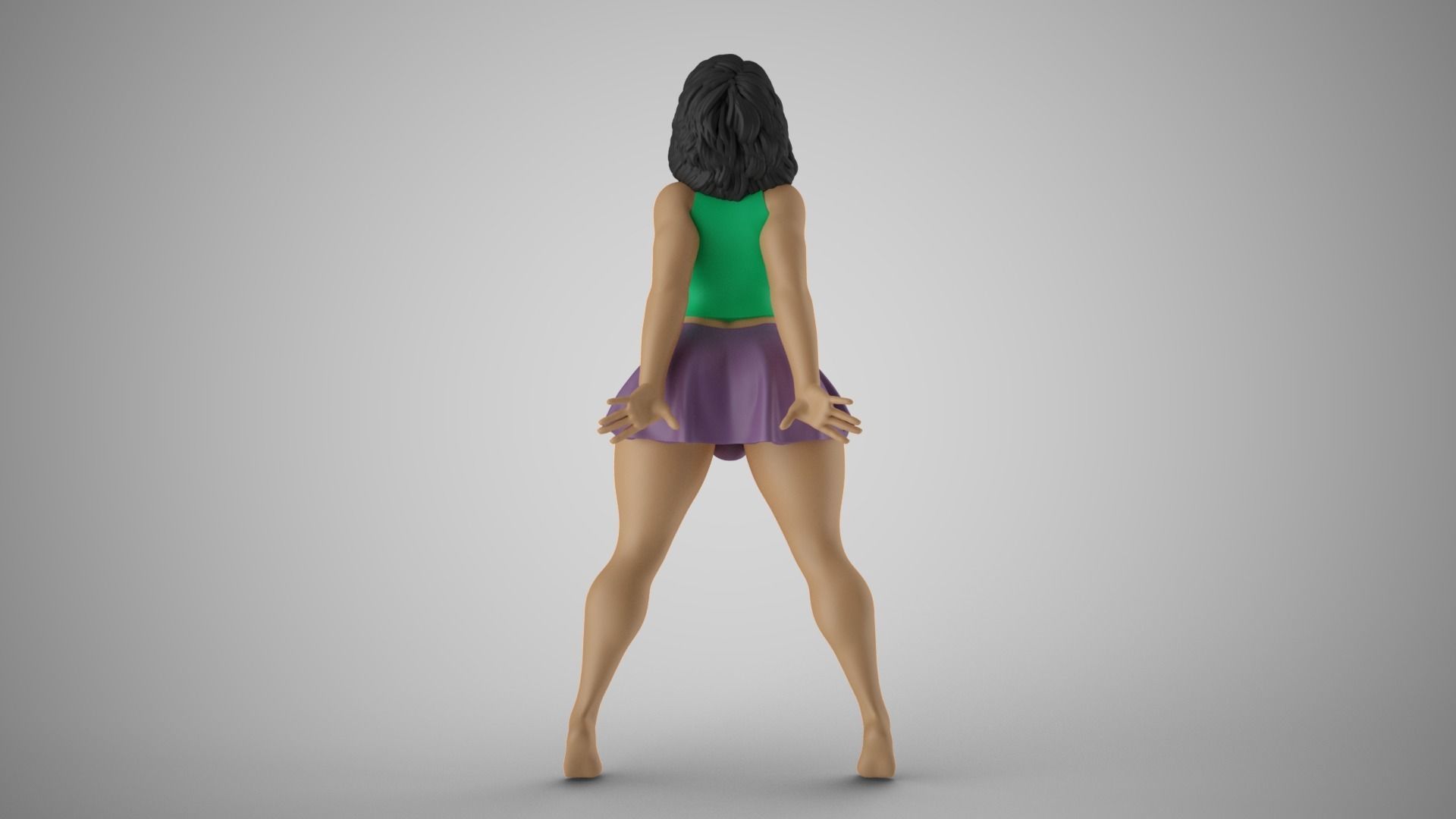 Girl Rises to Sin 3D print model_7