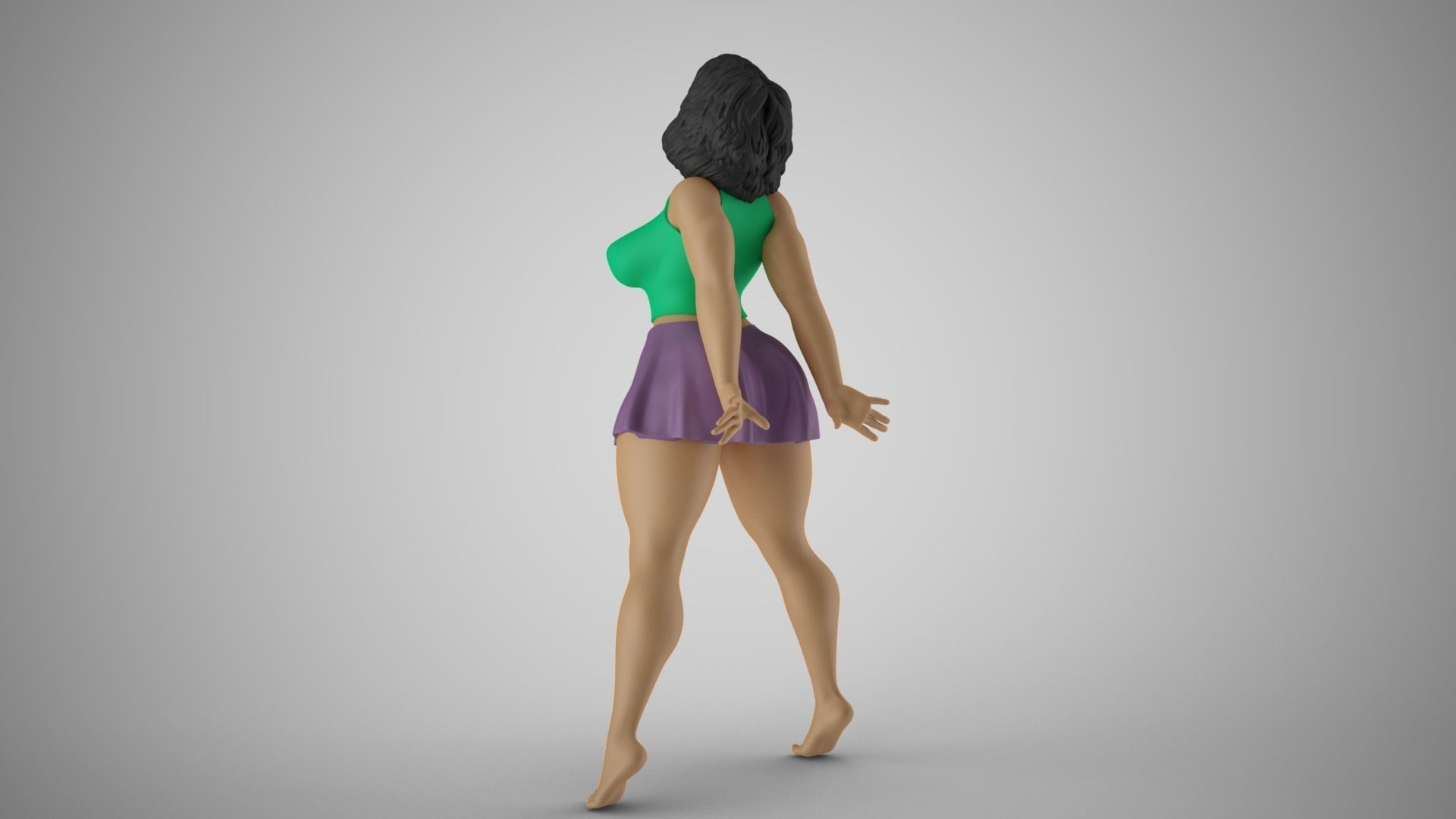 Girl Rises to Sin 3D print model_8