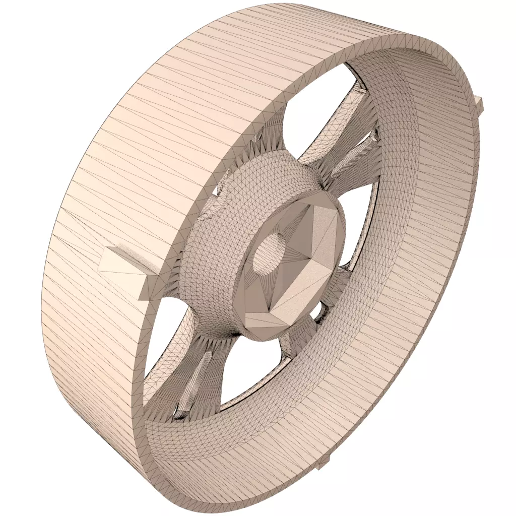 1-10 Scale RC Drift Wheel Weds Cerberus II 3D model 3D printable