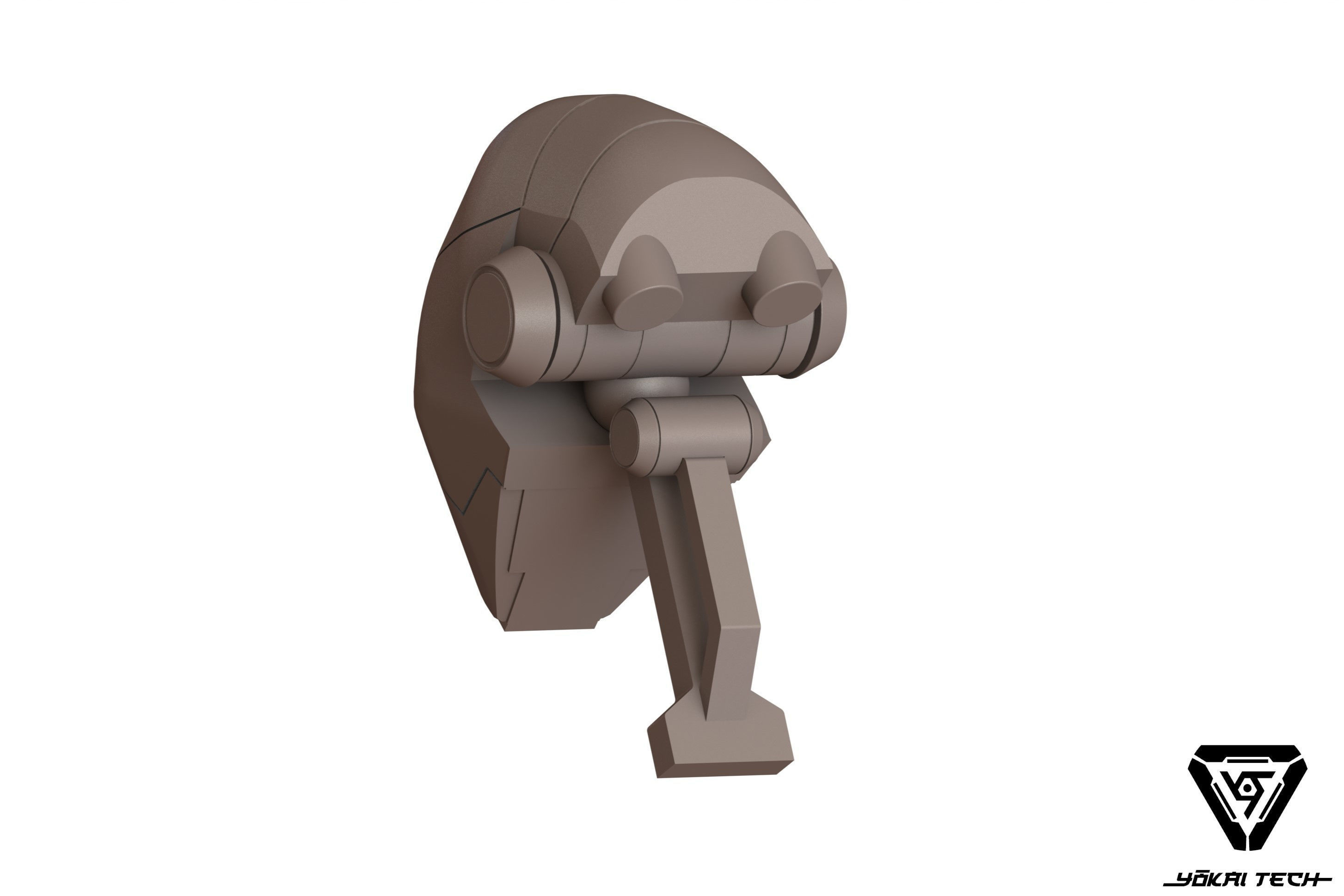 BX Commando Droid Head Star Wars Lifesize Prop from Clone Wars 3D print model_2