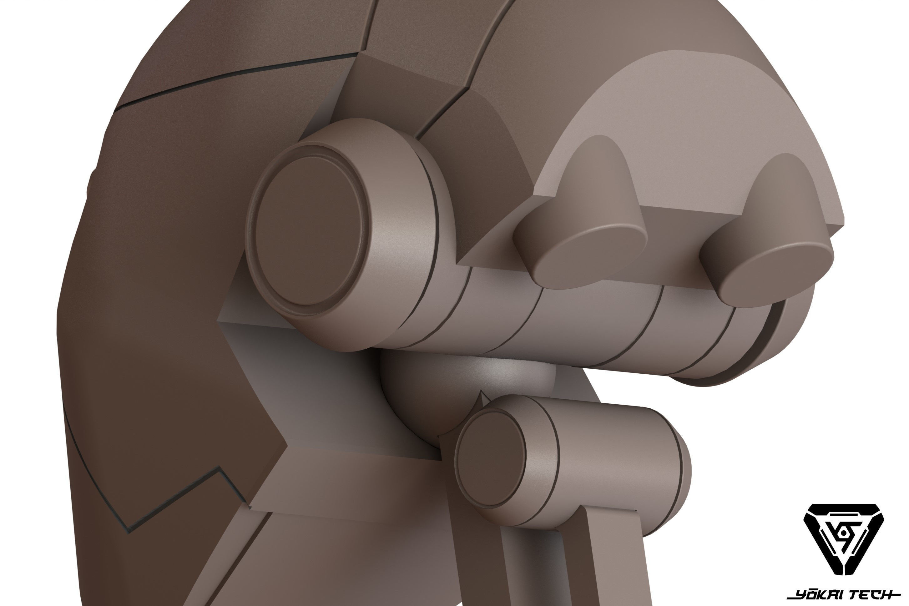 BX Commando Droid Head Star Wars Lifesize Prop from Clone Wars 3D print model_3