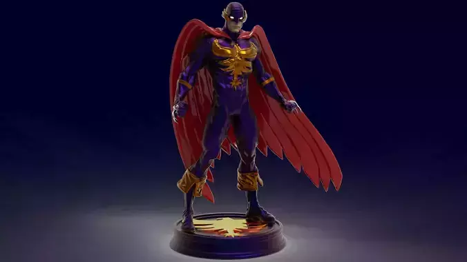 Nifghthawk dc comics marvel legends of falcon statue