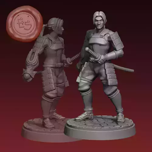 Samanosuke - Onimusha - 32mm Miniature