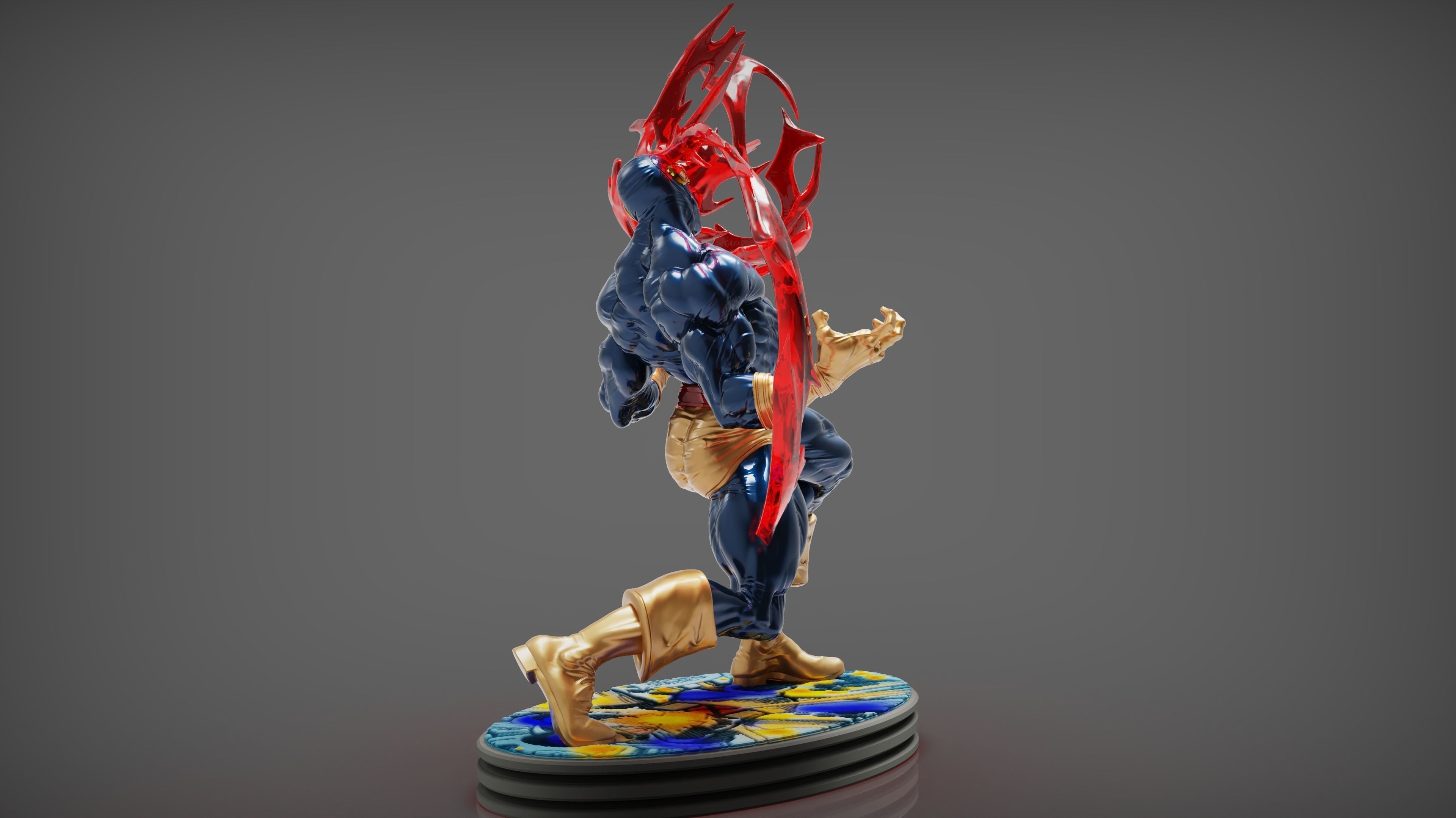 Cyclops character from street fighter 3D print model_1