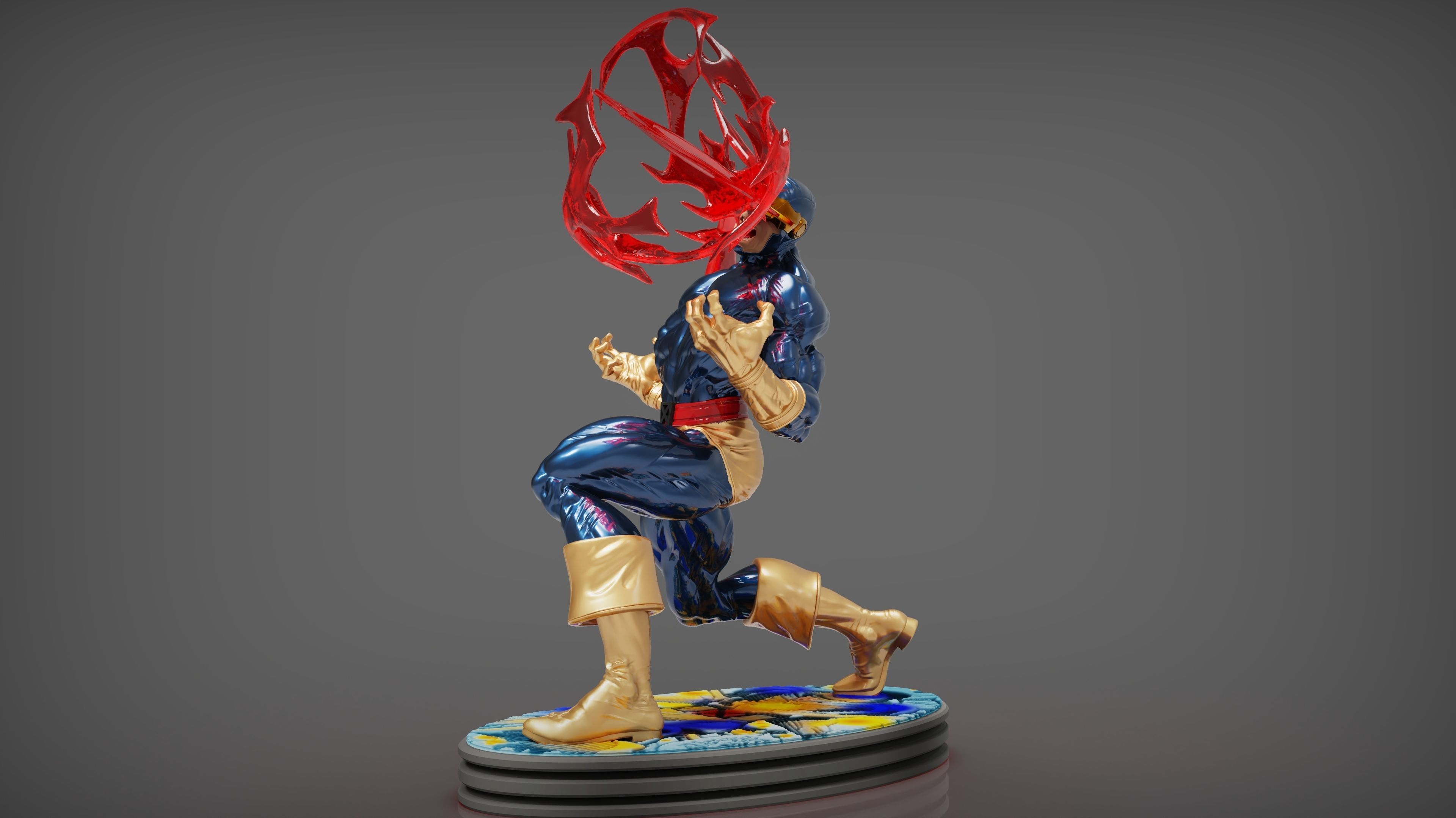 Cyclops character from street fighter 3D print model_3