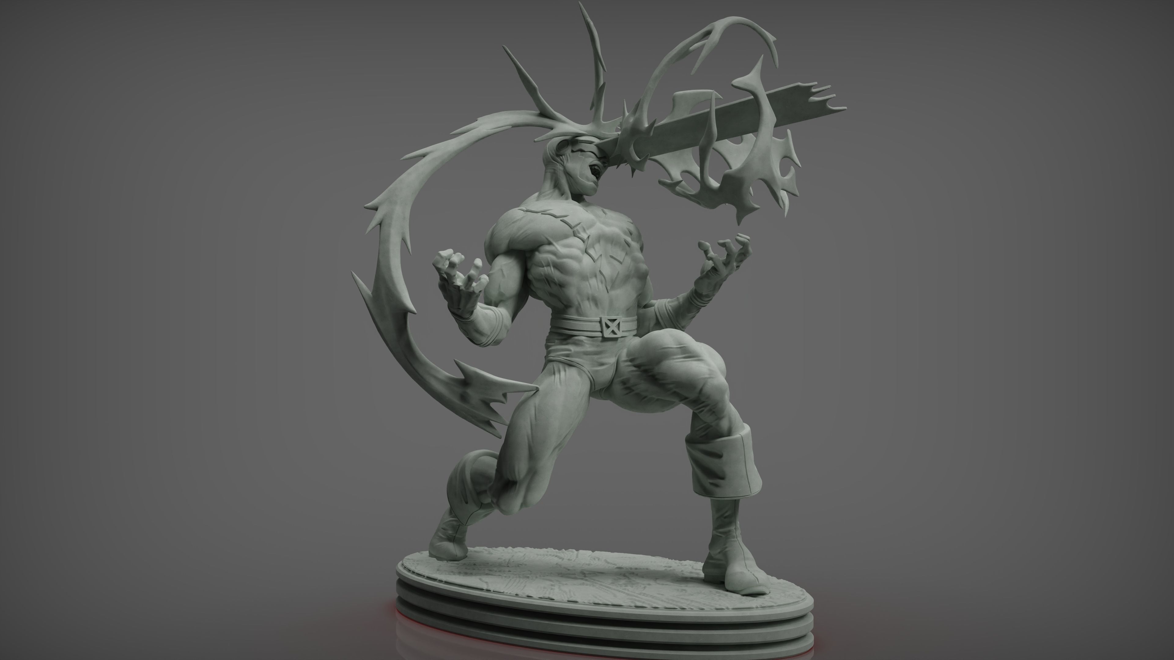 Cyclops character from street fighter 3D print model_9