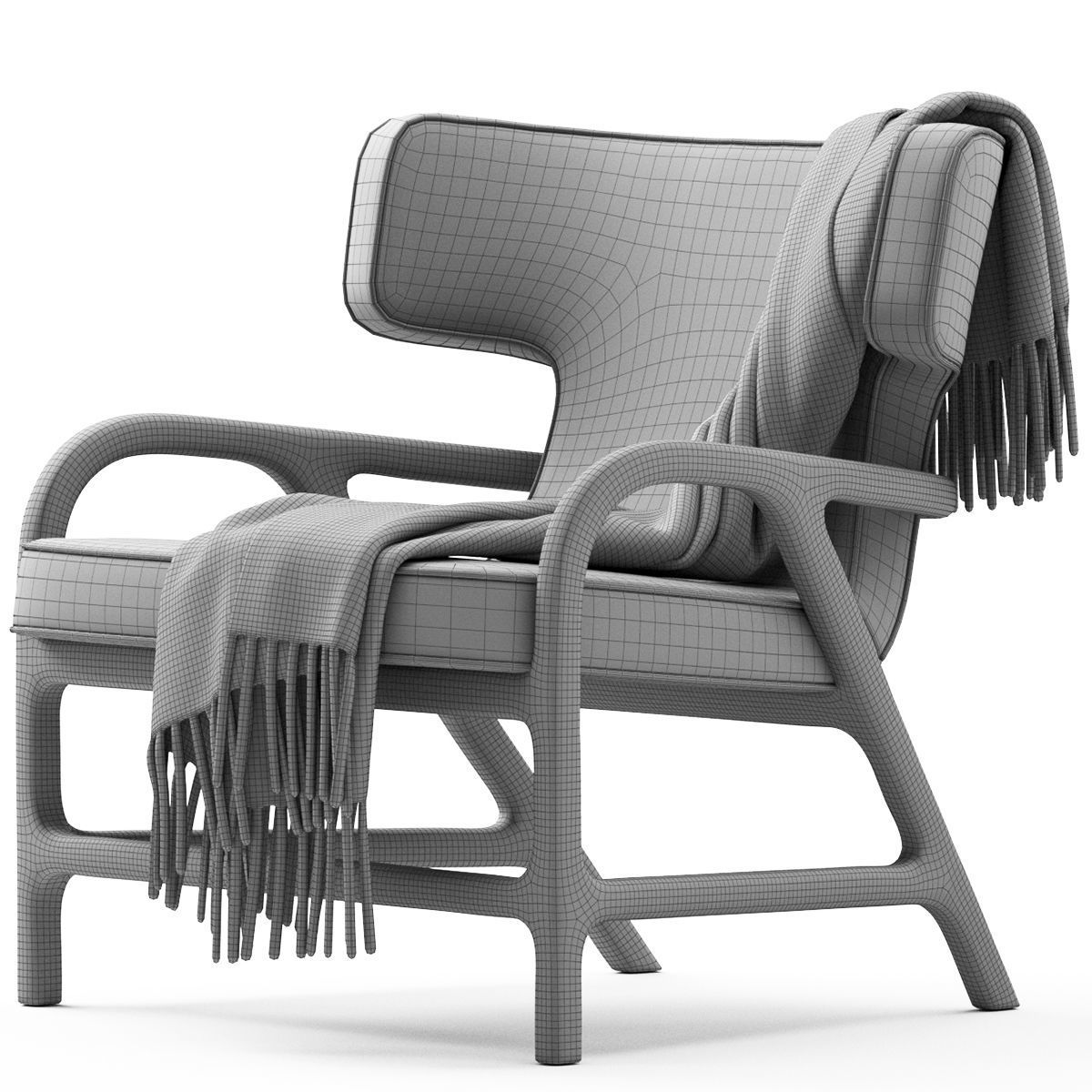 Fulgens Maxalto Armchair 3D model_29