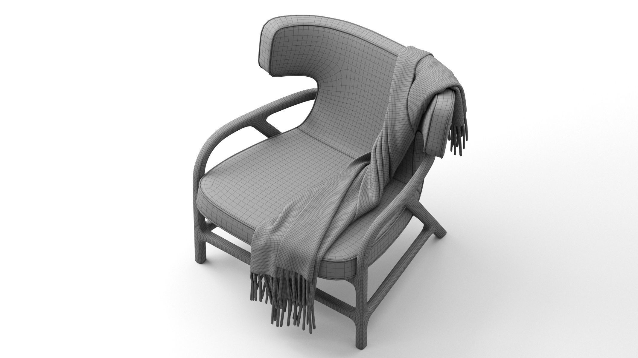 Fulgens Maxalto Armchair 3D model_18