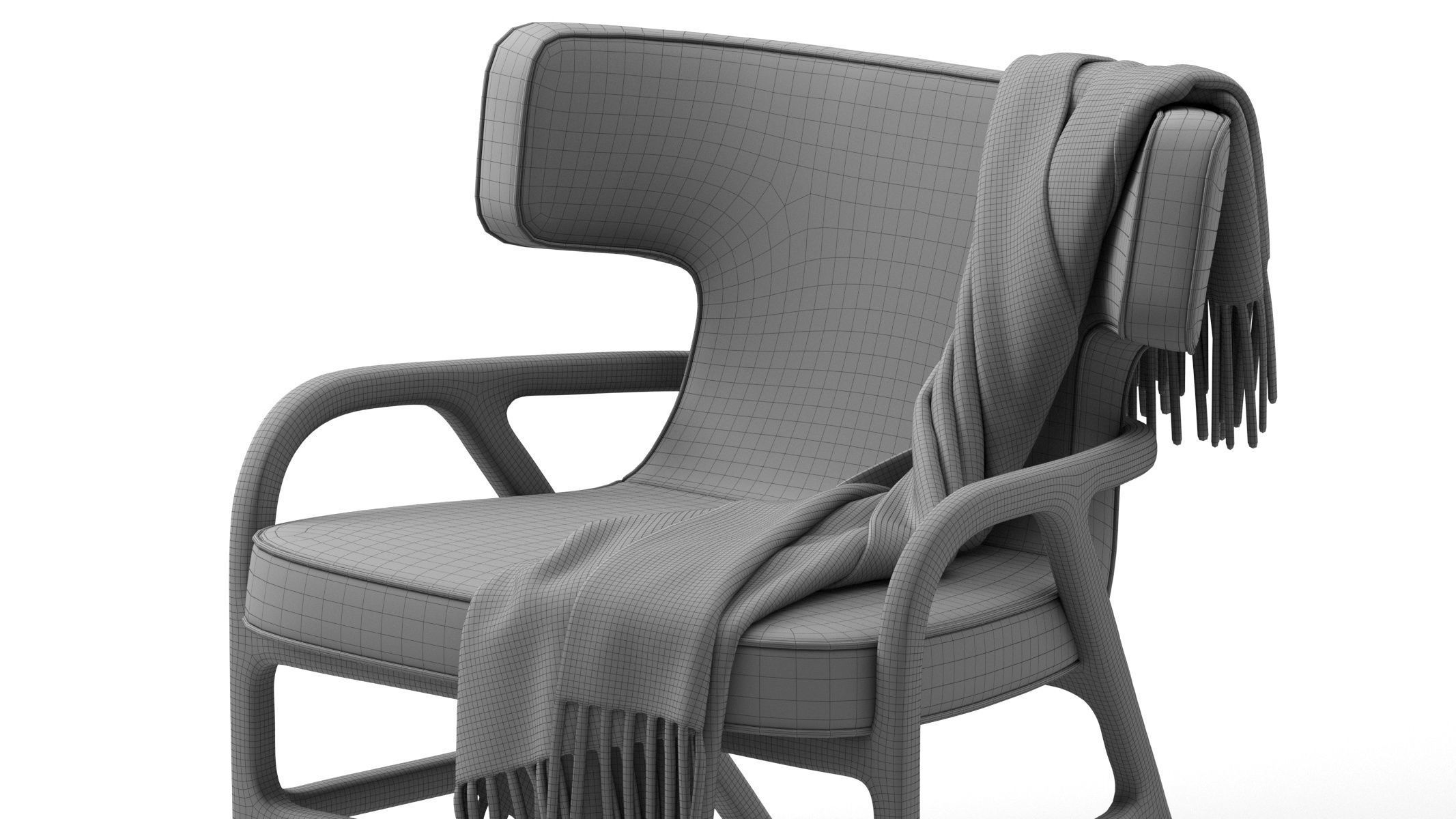 Fulgens Maxalto Armchair 3D model_21