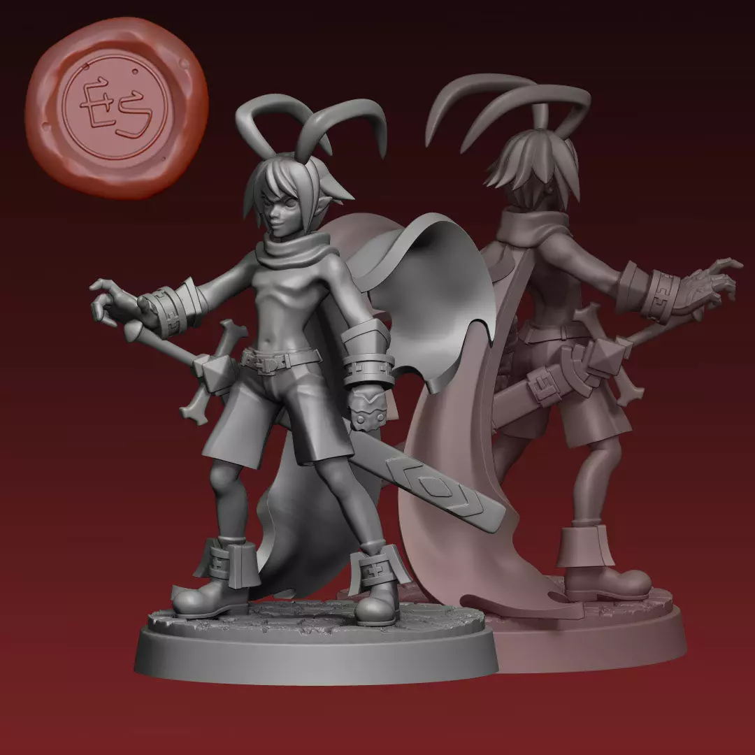 Laharl - Disgaea - 32mm Miniature 3D print model_0