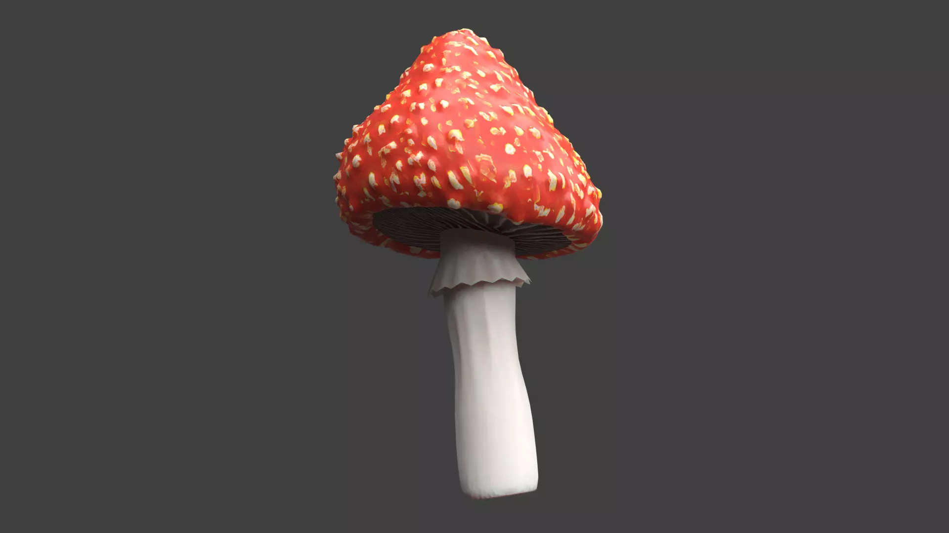 Amanita Mushroom Free 3D model