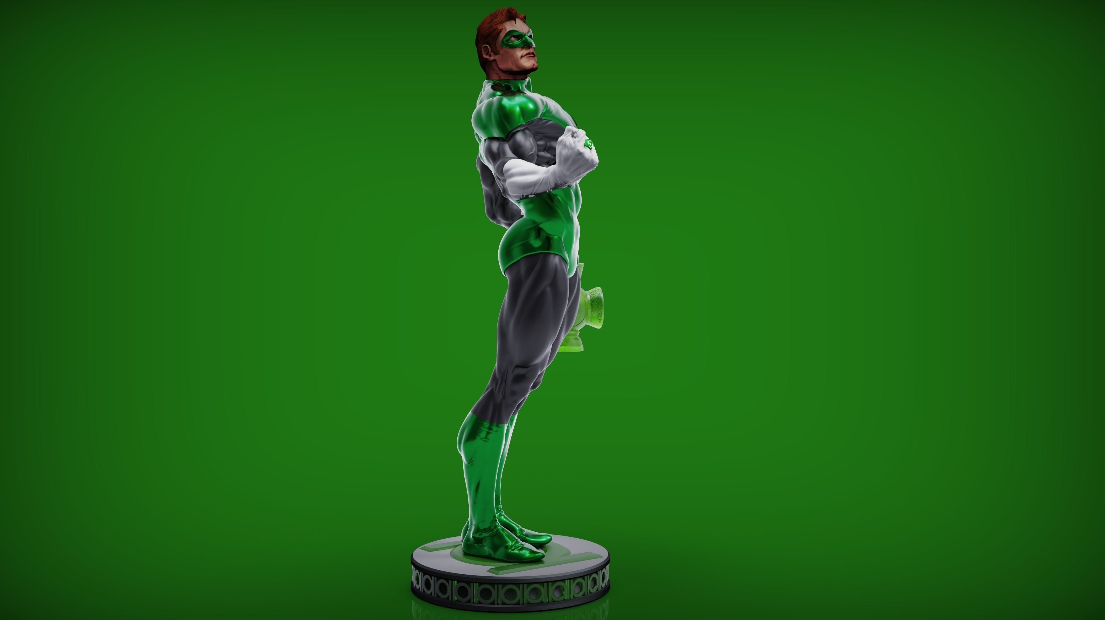 Green Lantern Hal Jordan 3D print model_3